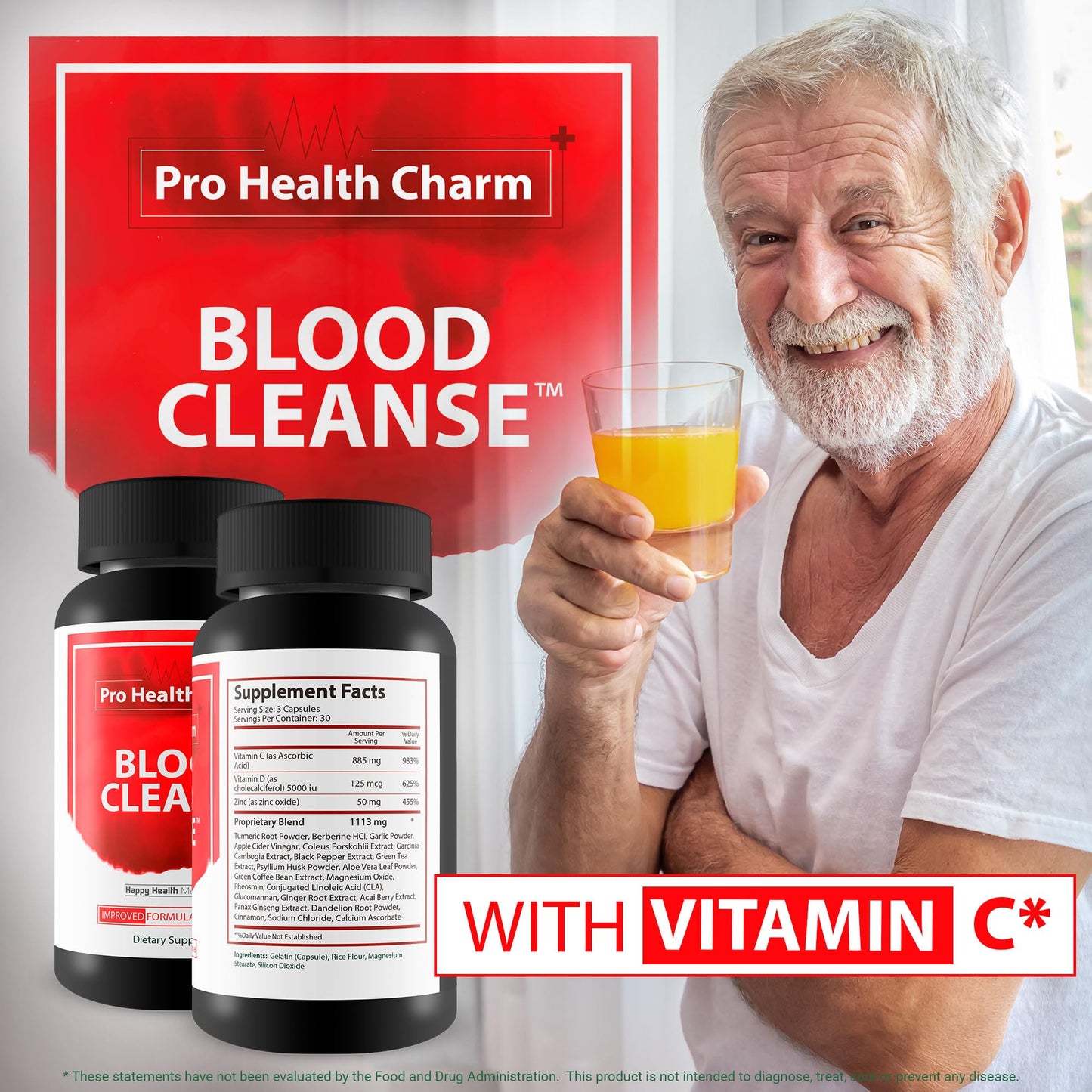 Happy Health Marketplace Blood Cleanse Capsules 90 Count
