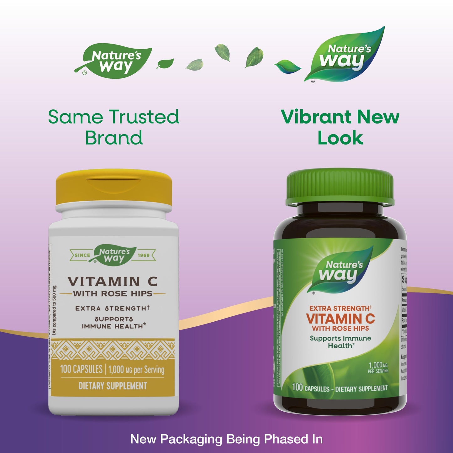 Nature's Way Vitamin C 1000 mg with Rose Hips Capsules 200
