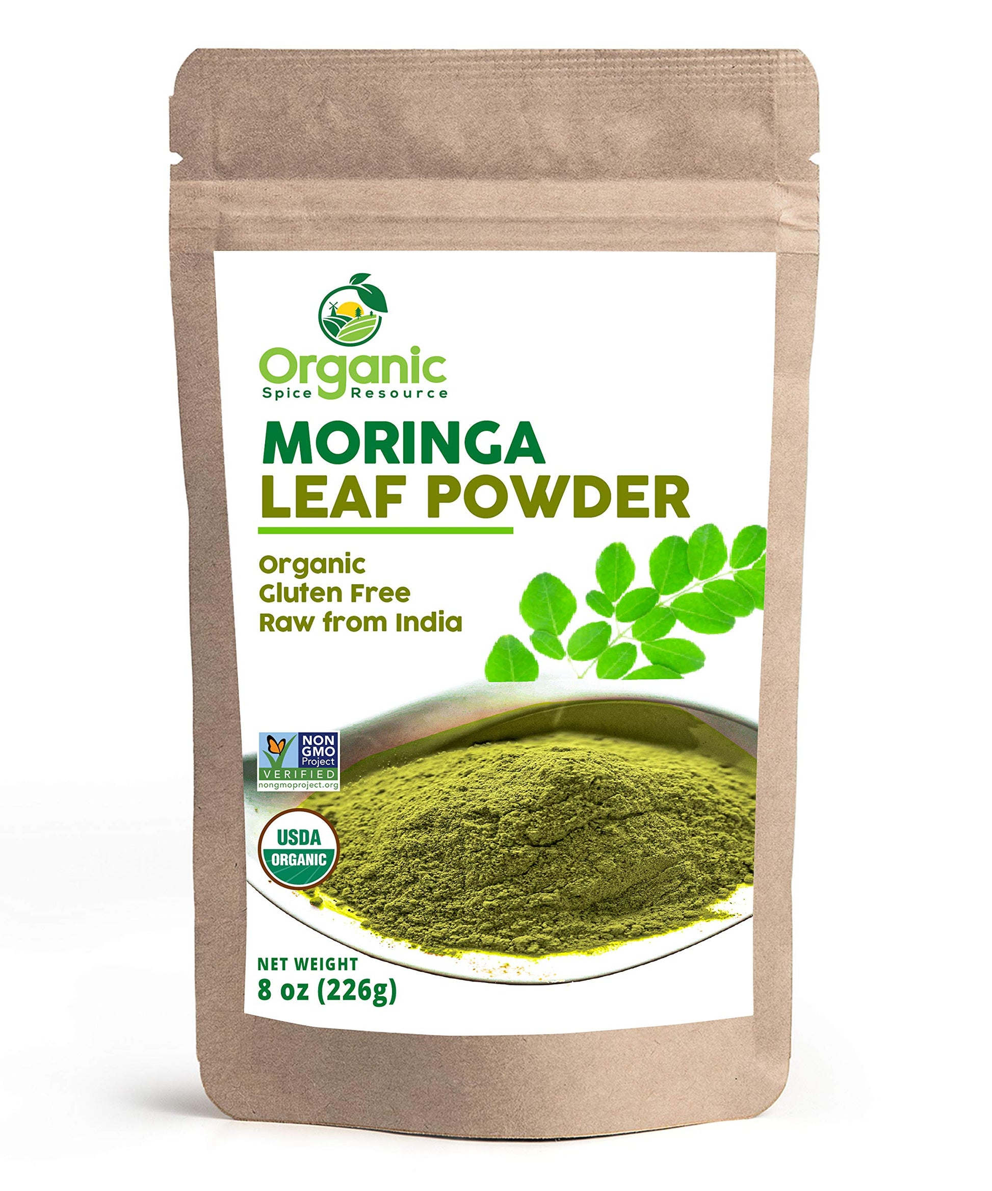 Organic Spice Resource Moringa Powder 8 oz