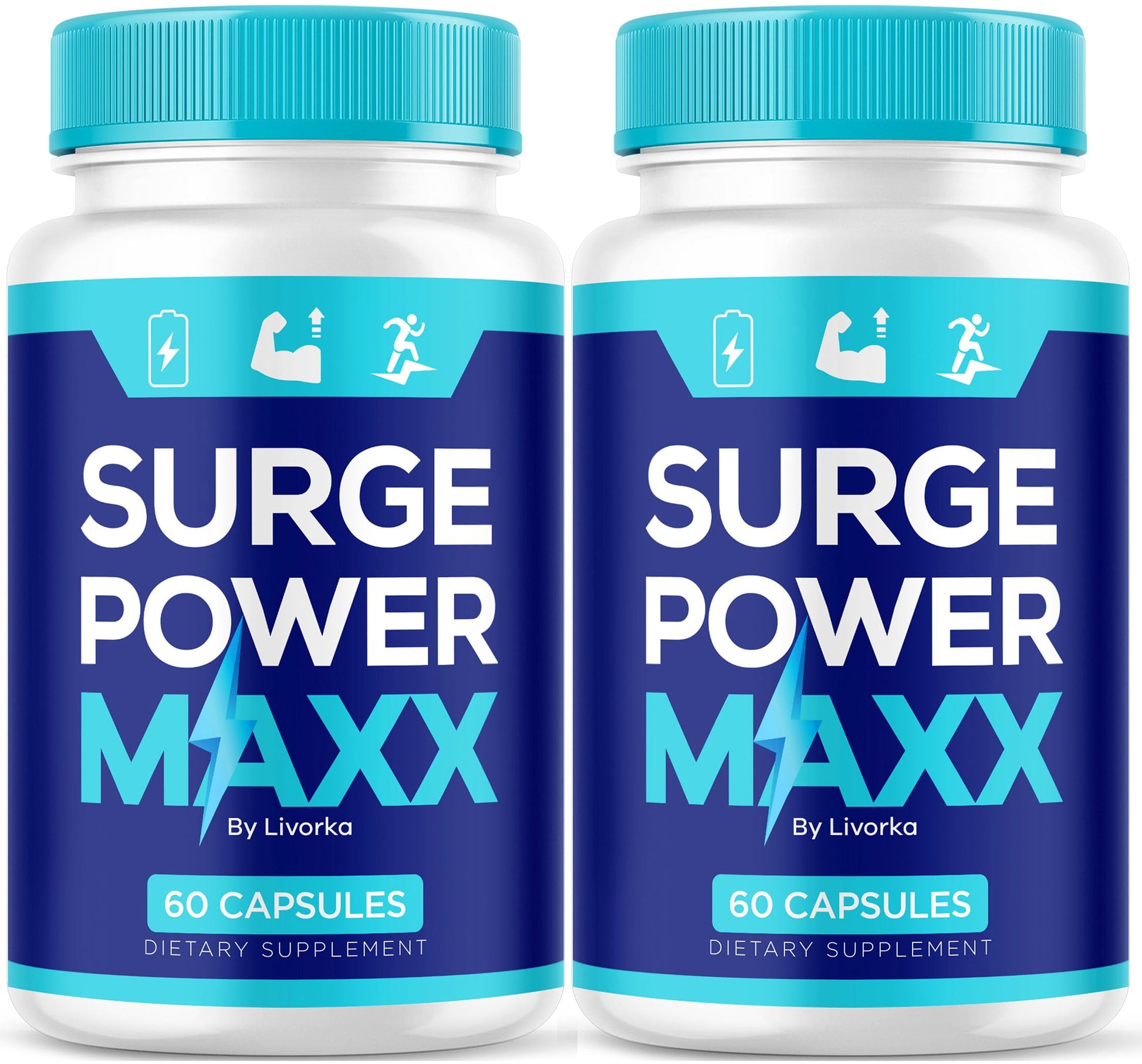 LIVORKA Surge Power Maxx Supplement for Men Capsules, 120 Count