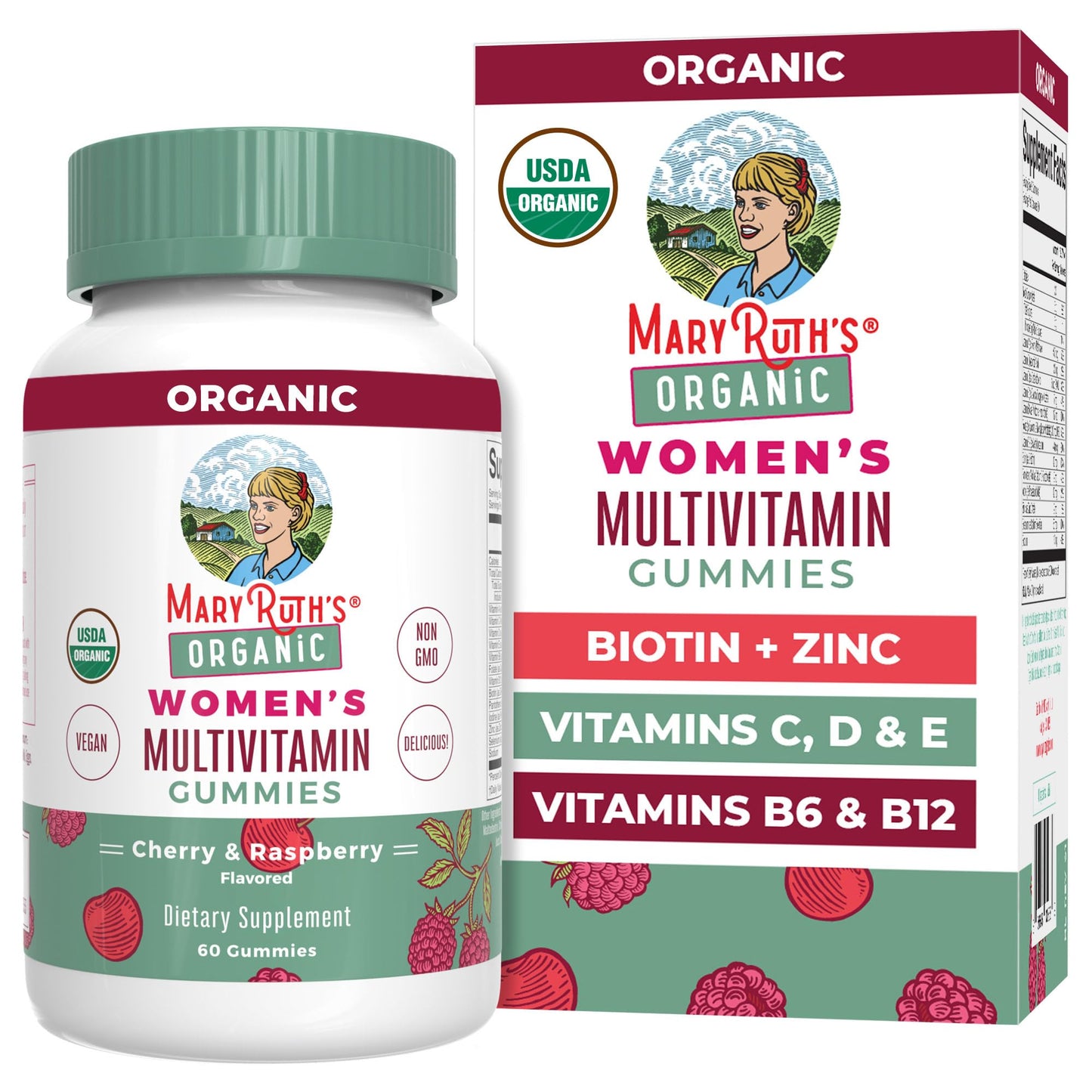 MARYRUTH'S Multivitamin Gummies for Women Ages 14+ 60 Count