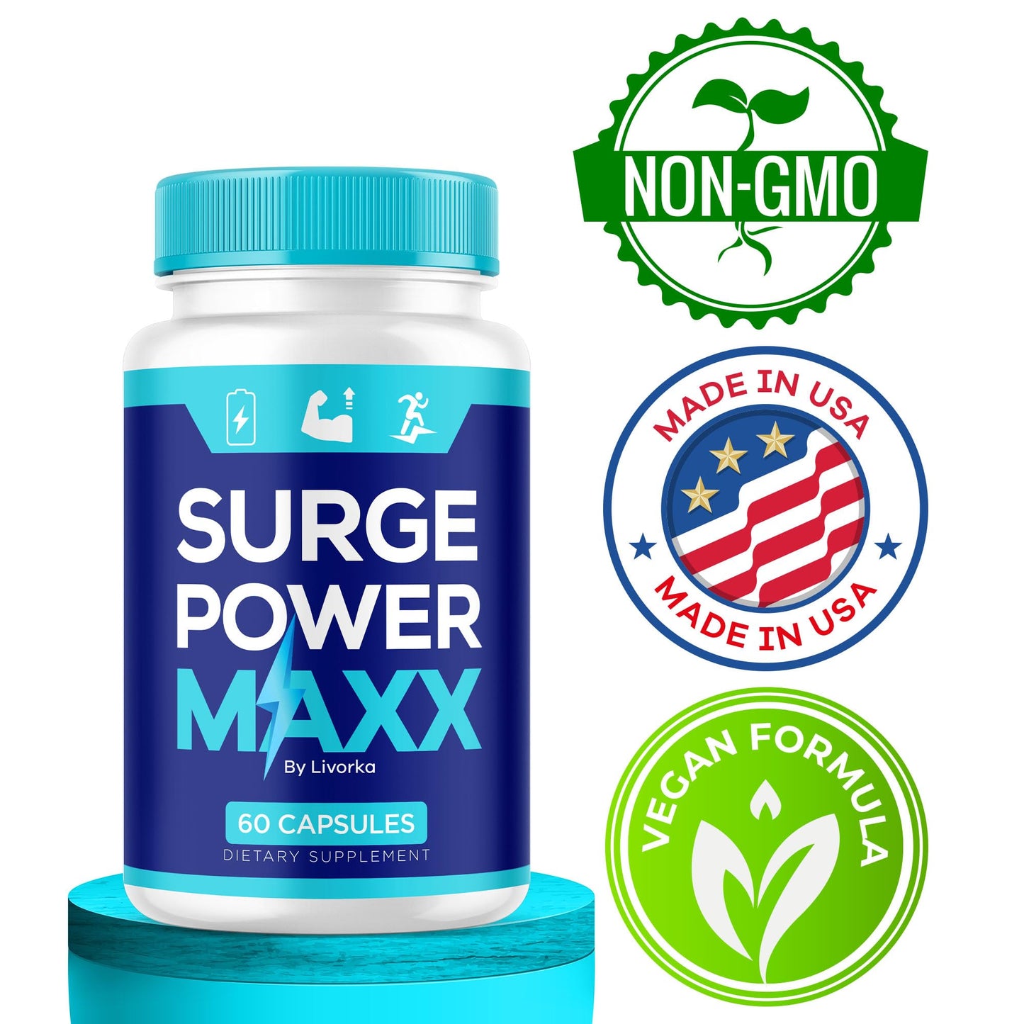 LIVORKA Surge Power Maxx Capsules 60 Count