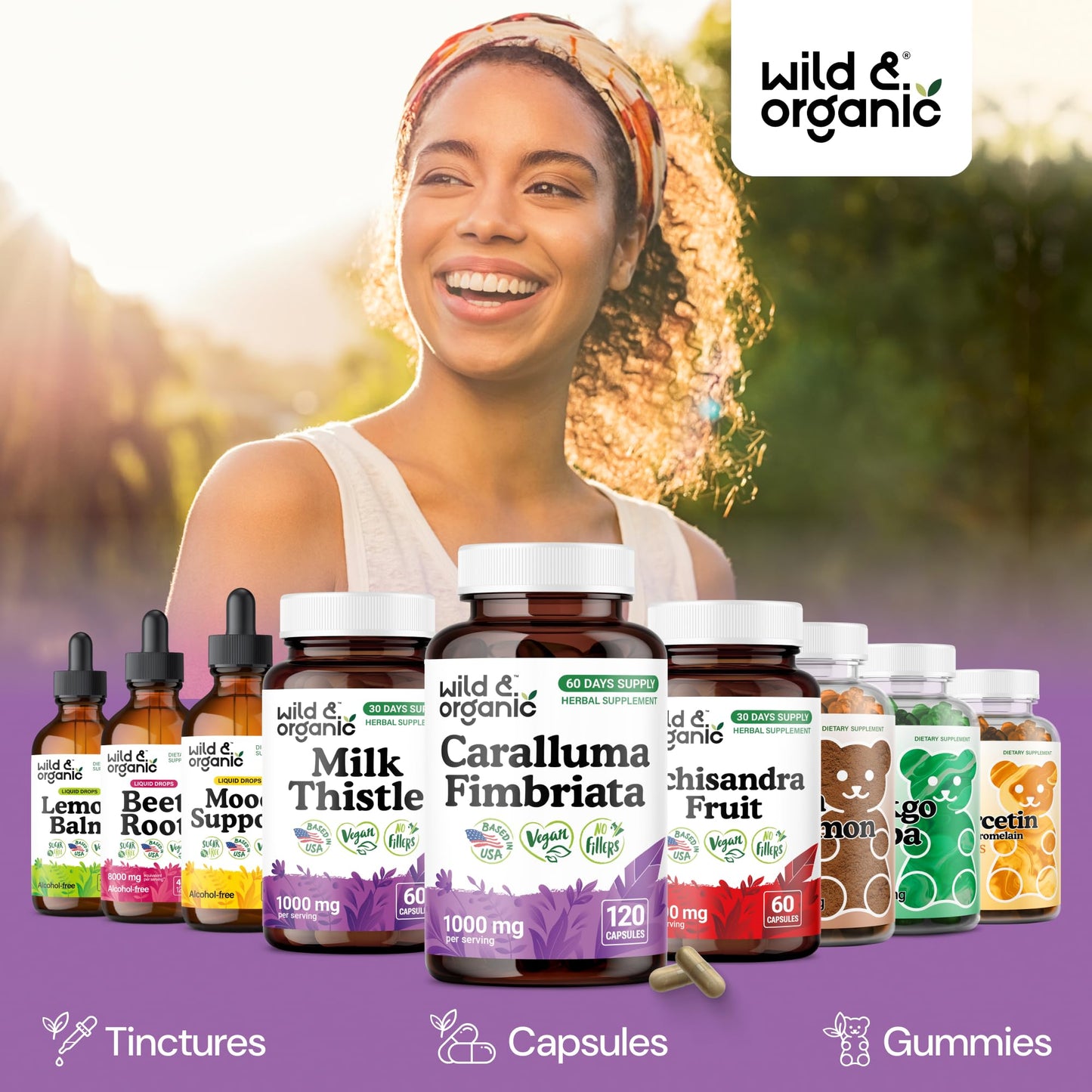 Wild & Organic Caralluma Capsules 1000 mg, 120 Count