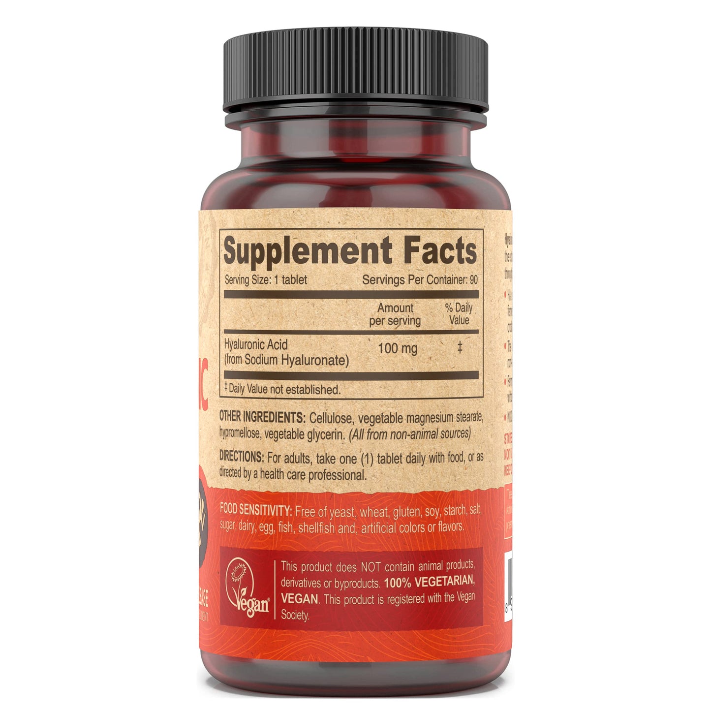 DEVA Vegan Hyaluronic Acid 100 mg Tablets 90