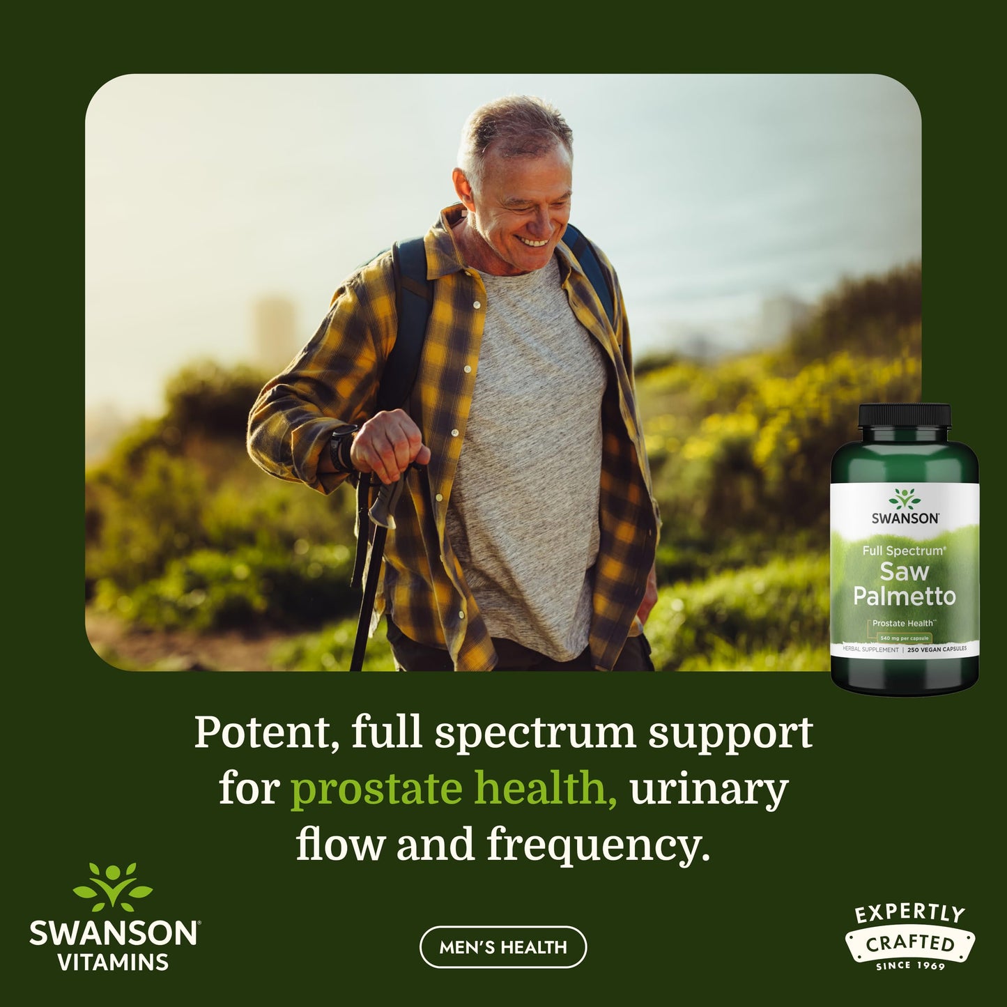 Swanson Saw Palmetto Full Spectrum 540 mg Capsules 500 Count