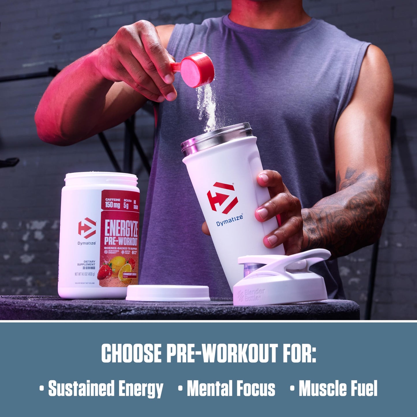 Dymatize Energyze Pre Workout Powder 14.1 oz