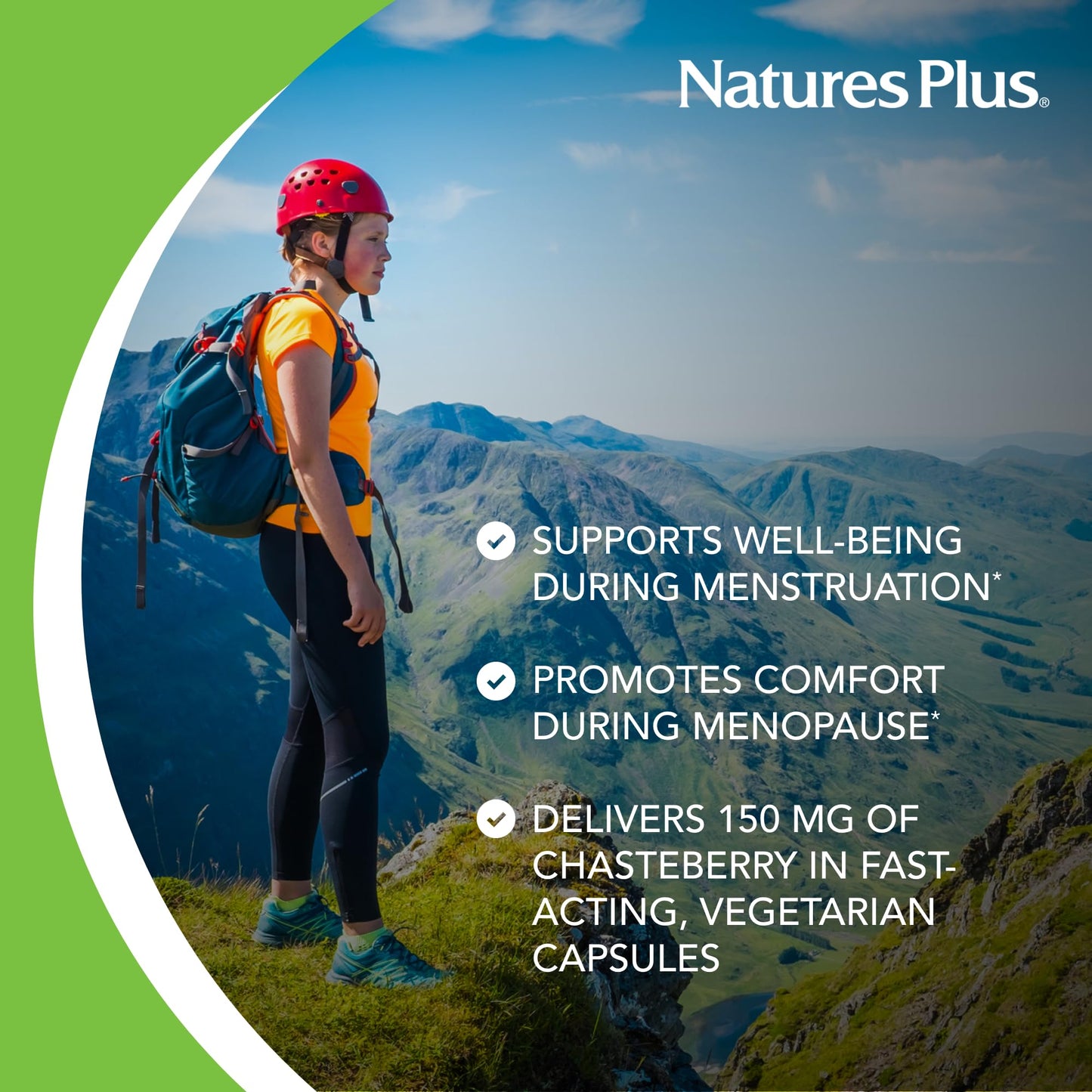 NaturesPlus Herbal Actives Chasteberry Capsules, 60 Count