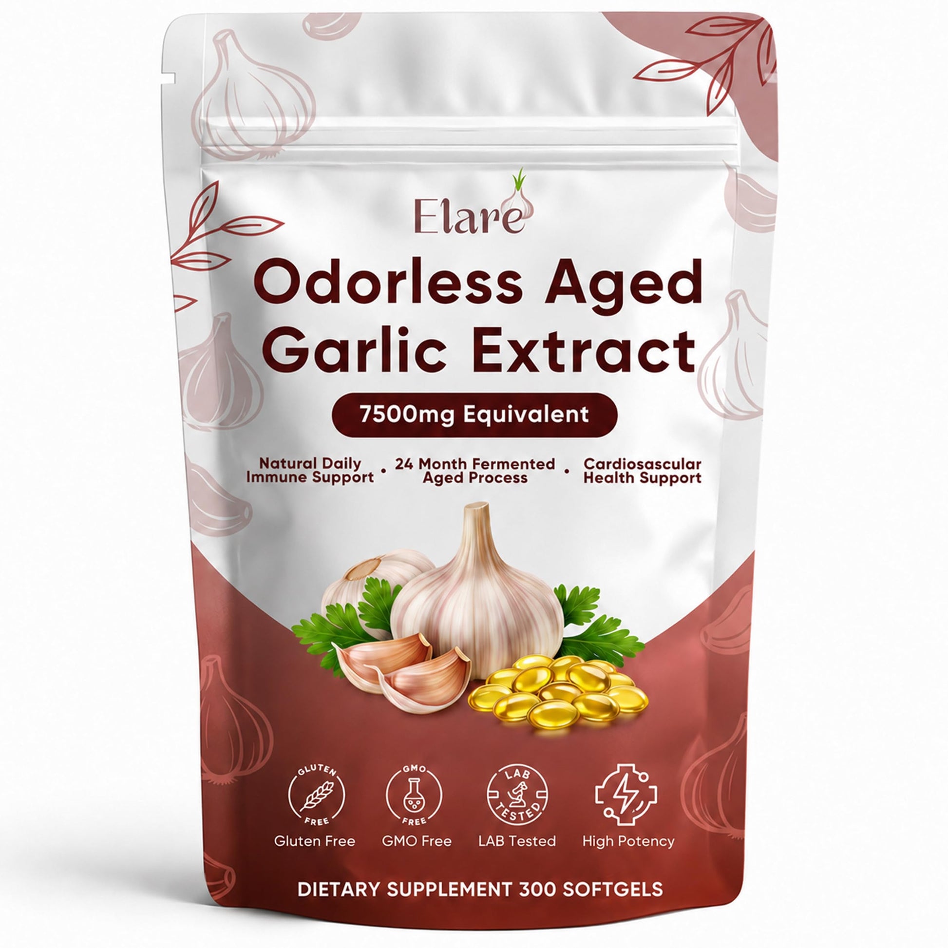 ELARE Aged Garlic Extract Softgels 300