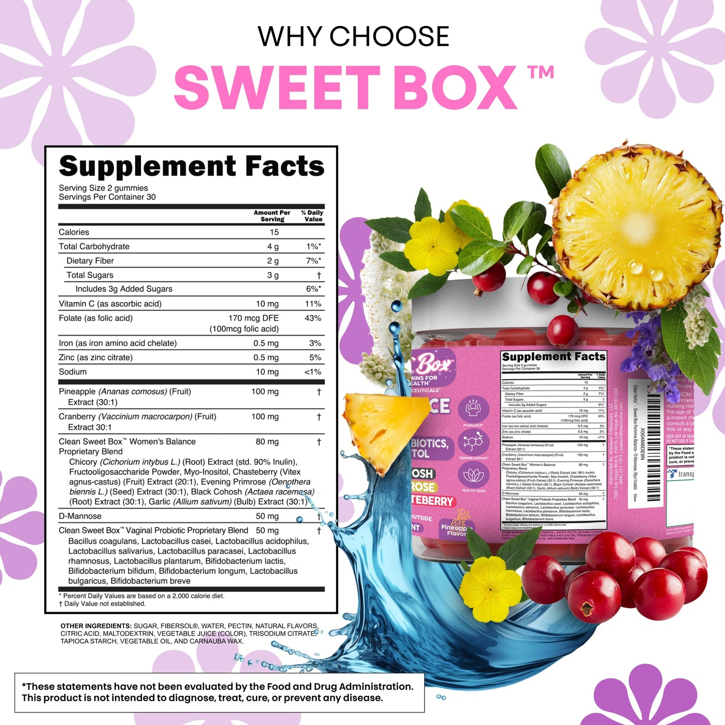 Clean Nutraceuticals Feminine Balance for Women 60 Gummies