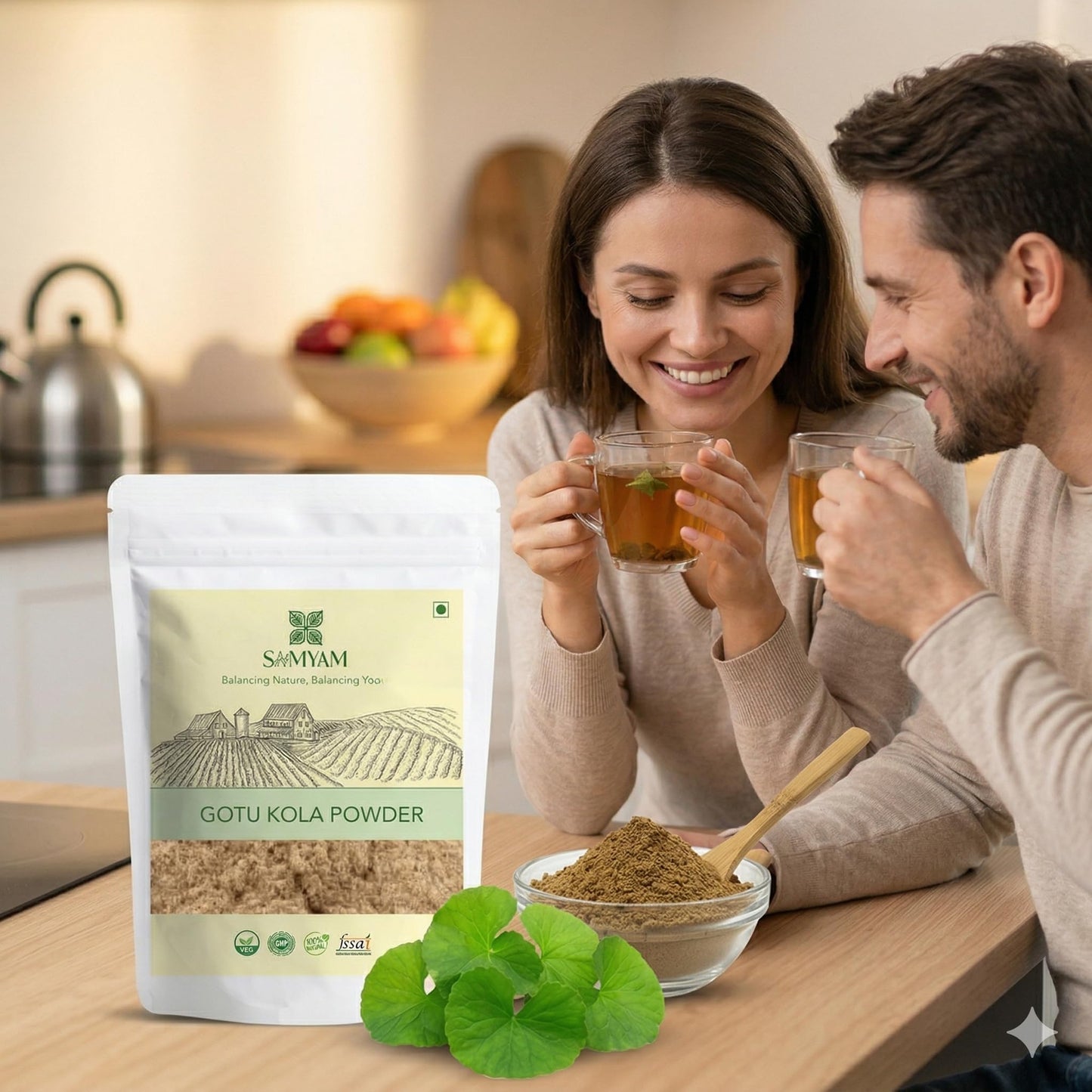 SAMYAM Gotu Kola Powder (Centella asiatica) 200 g Pack