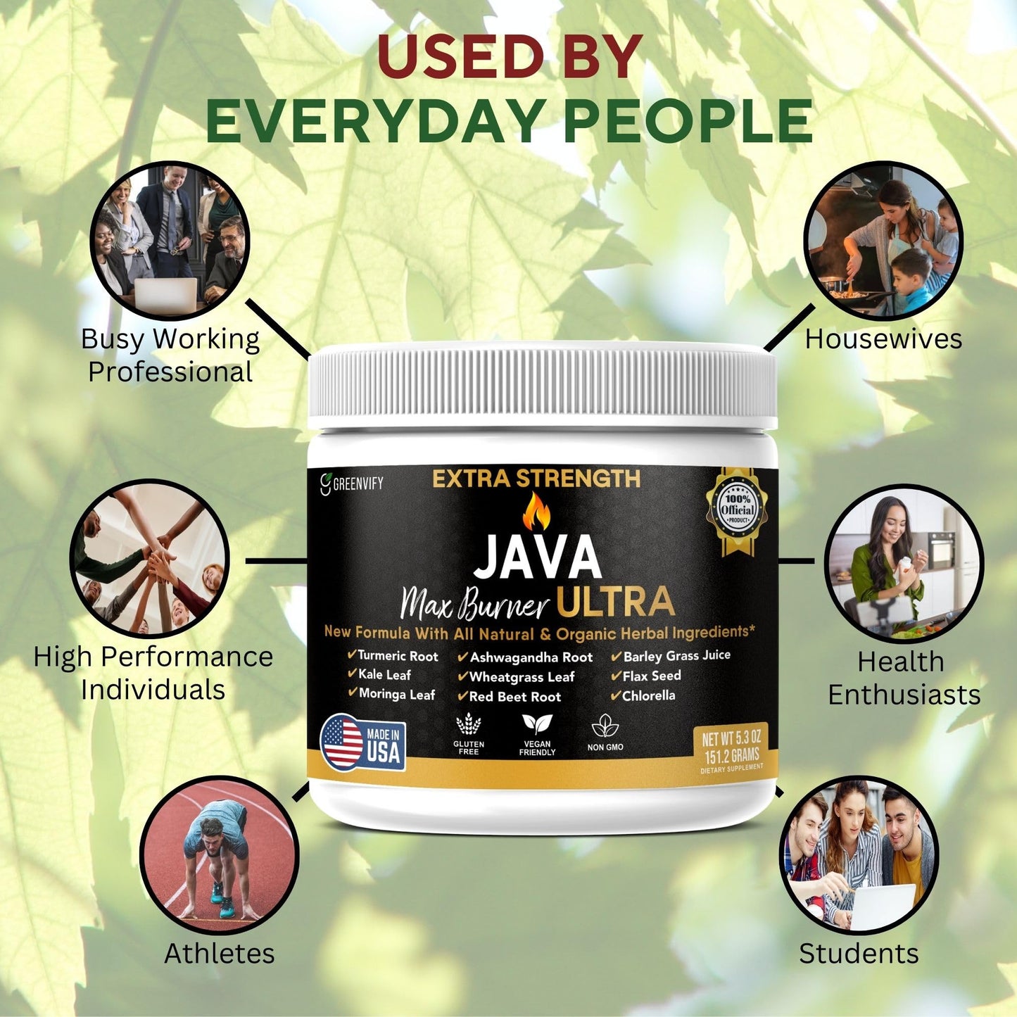 GREENVIFY Java Max Burner Ultra Extra Strength 60 Capsules