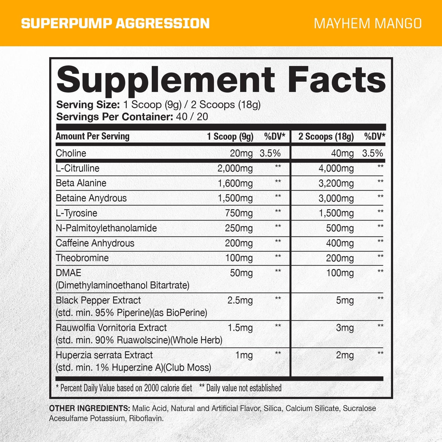 Gaspari Nutrition SuperPump Aggression Pre-Workout Powder 15.87 Ounce