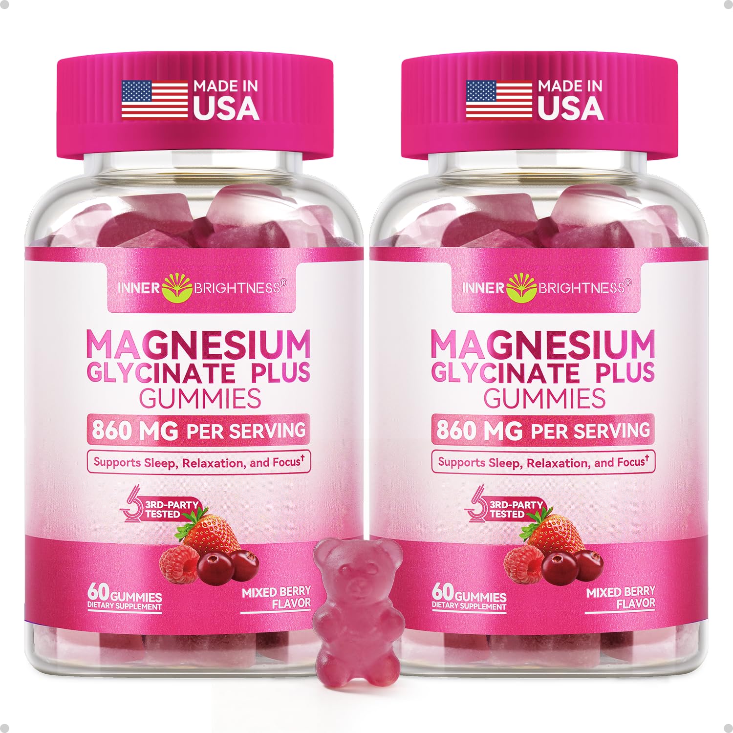 Inner Brightness Magnesium Glycinate Plus Gummies 120 Count