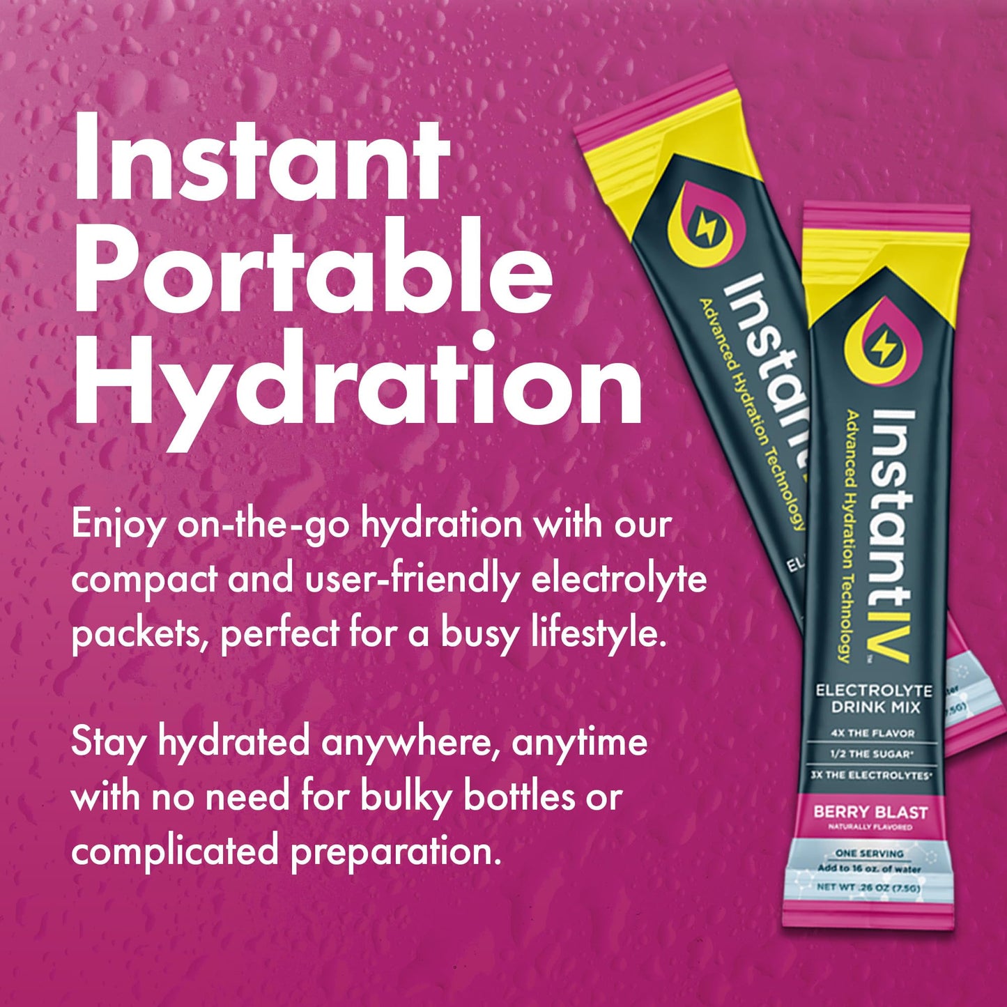 Instant IV Electrolytes Powder Berry Blast, 84