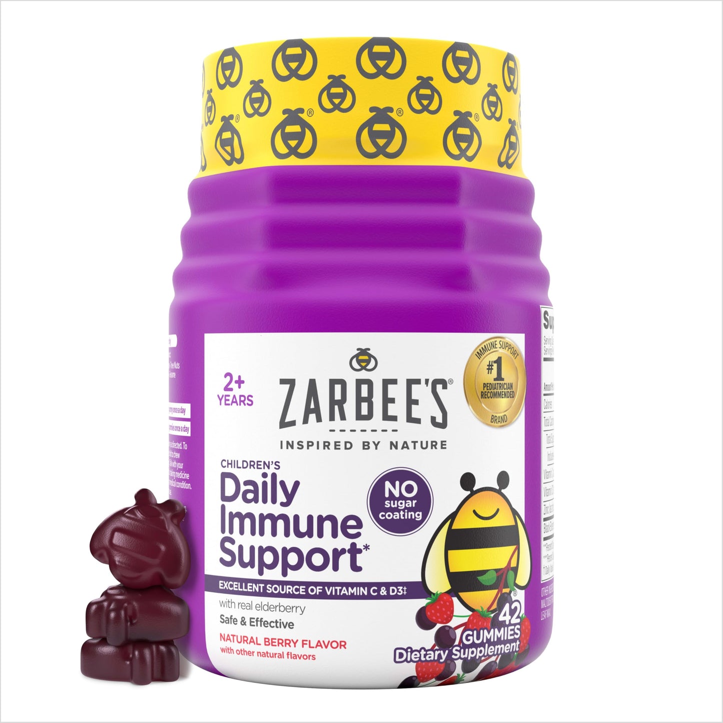 Zarbee's Elderberry for Kids Gummies, 42 Count