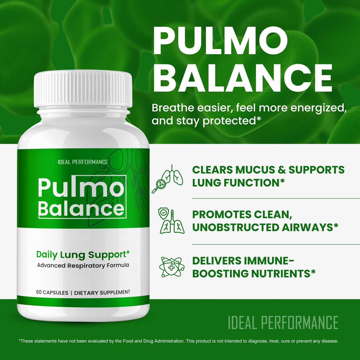 IDEAL PERFORMANCE Pulmo Balance Capsules, 120 Capsules