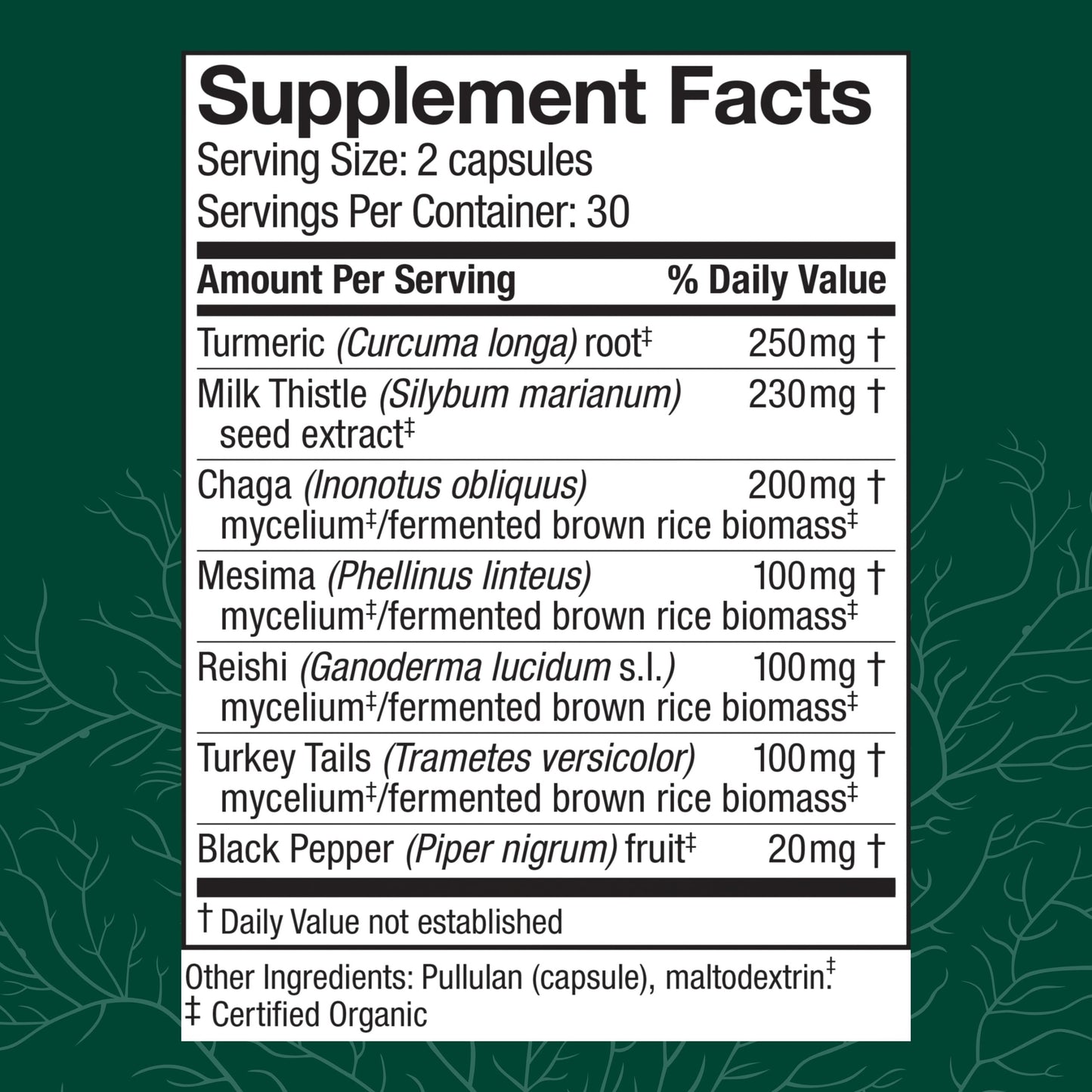 Host Defense MycoBotanicals Liver Capsules, 60 Count