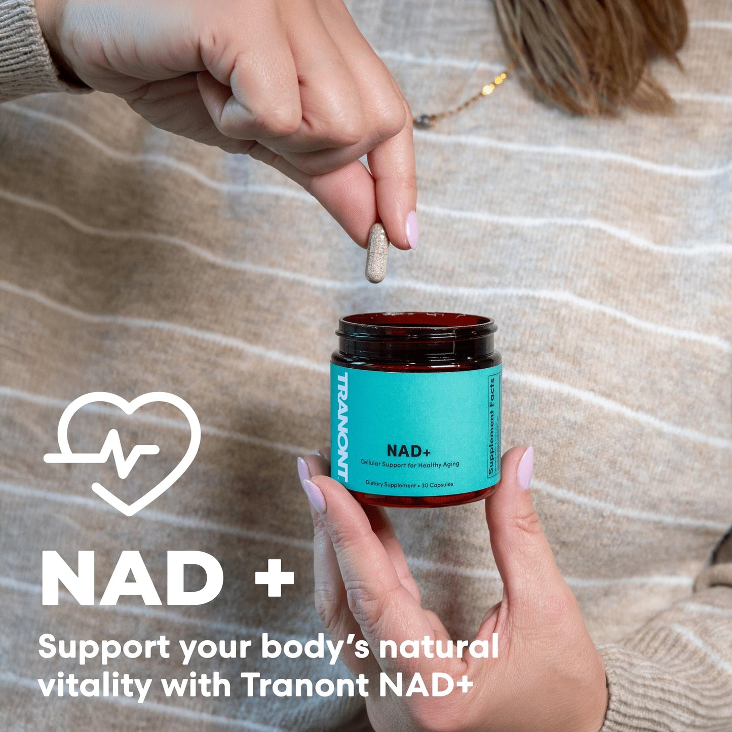 Tranont NAD+ Oral Capsules, 30 Count
