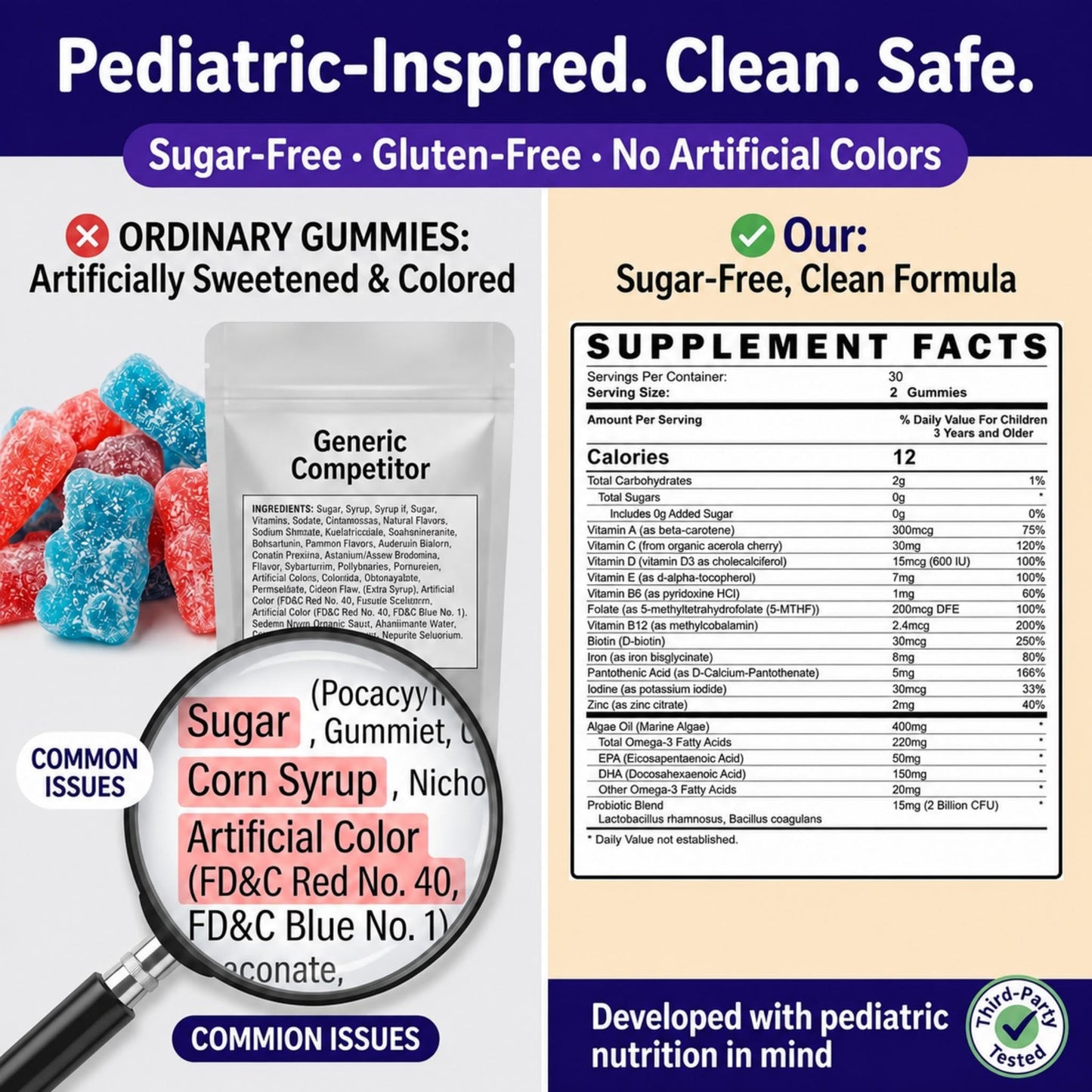 Vylera WonderkidVitamin Kids Multivitamin + Omega-3, 60 Gummies