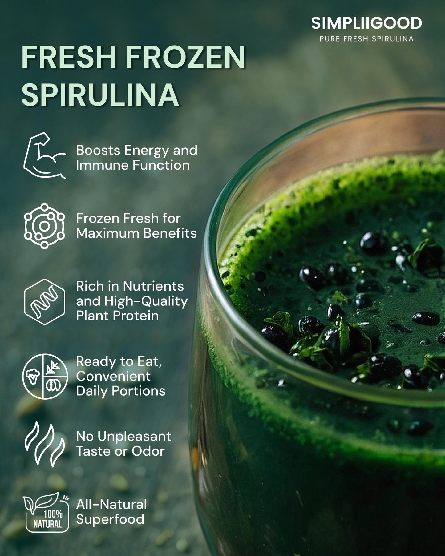 Simpliigood Spirulina Softgels 6-Count