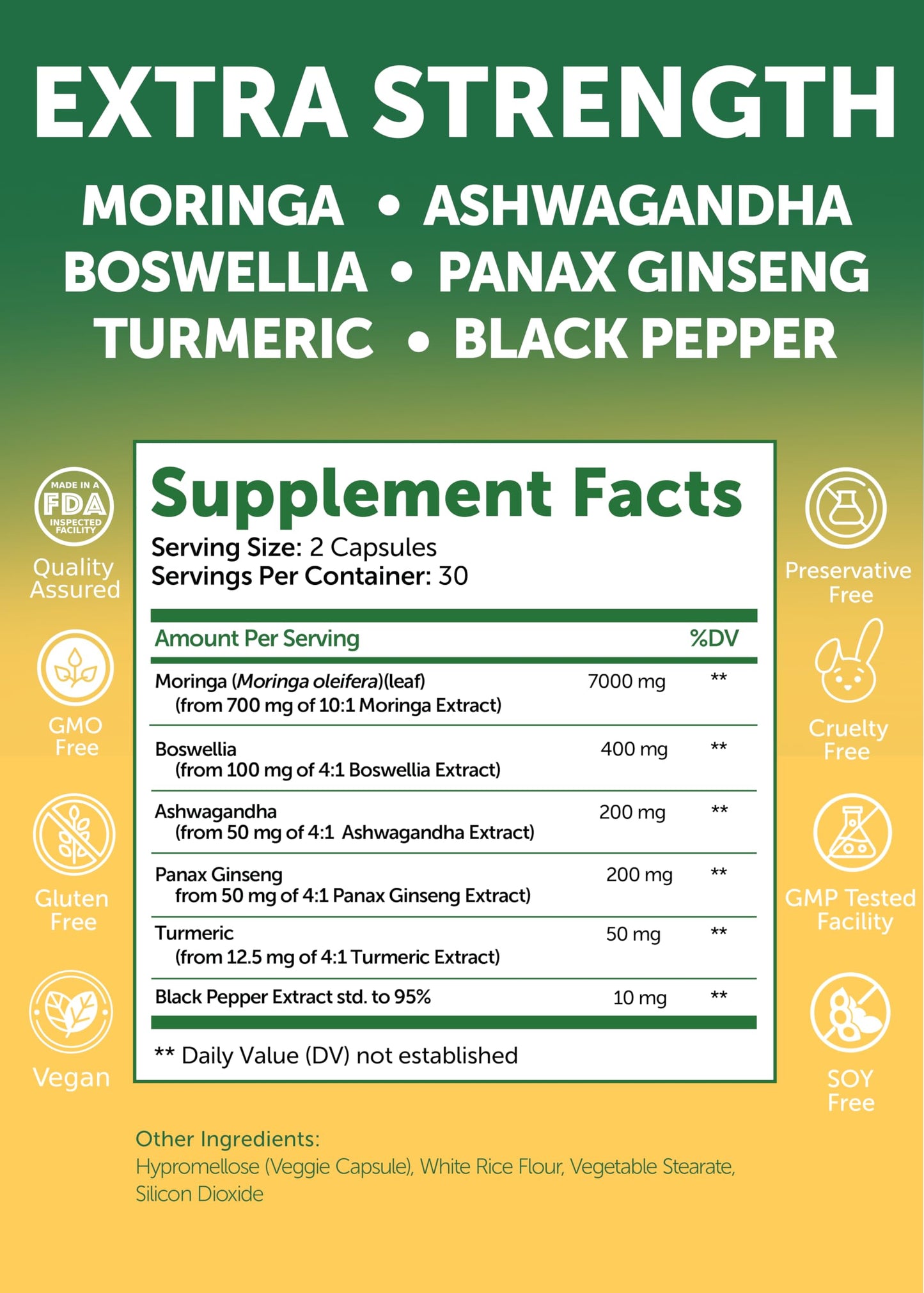 Lunakai Moringa & Shilajit Capsules 120 Capsules