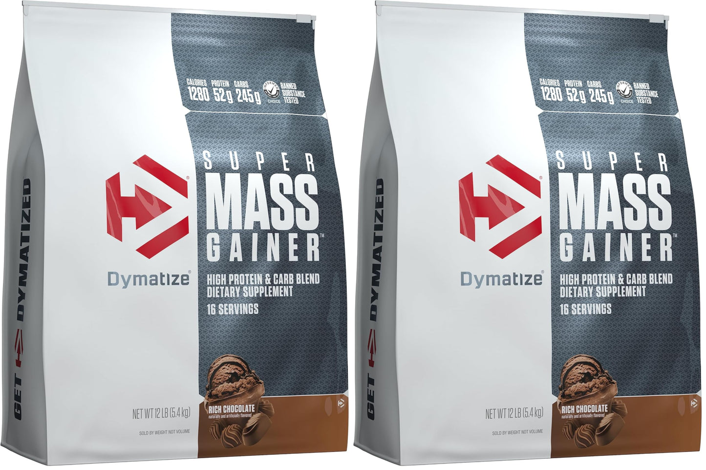 Dymatize Super Mass Gainer Protein Powder, Rich Chocolate, 384 oz
