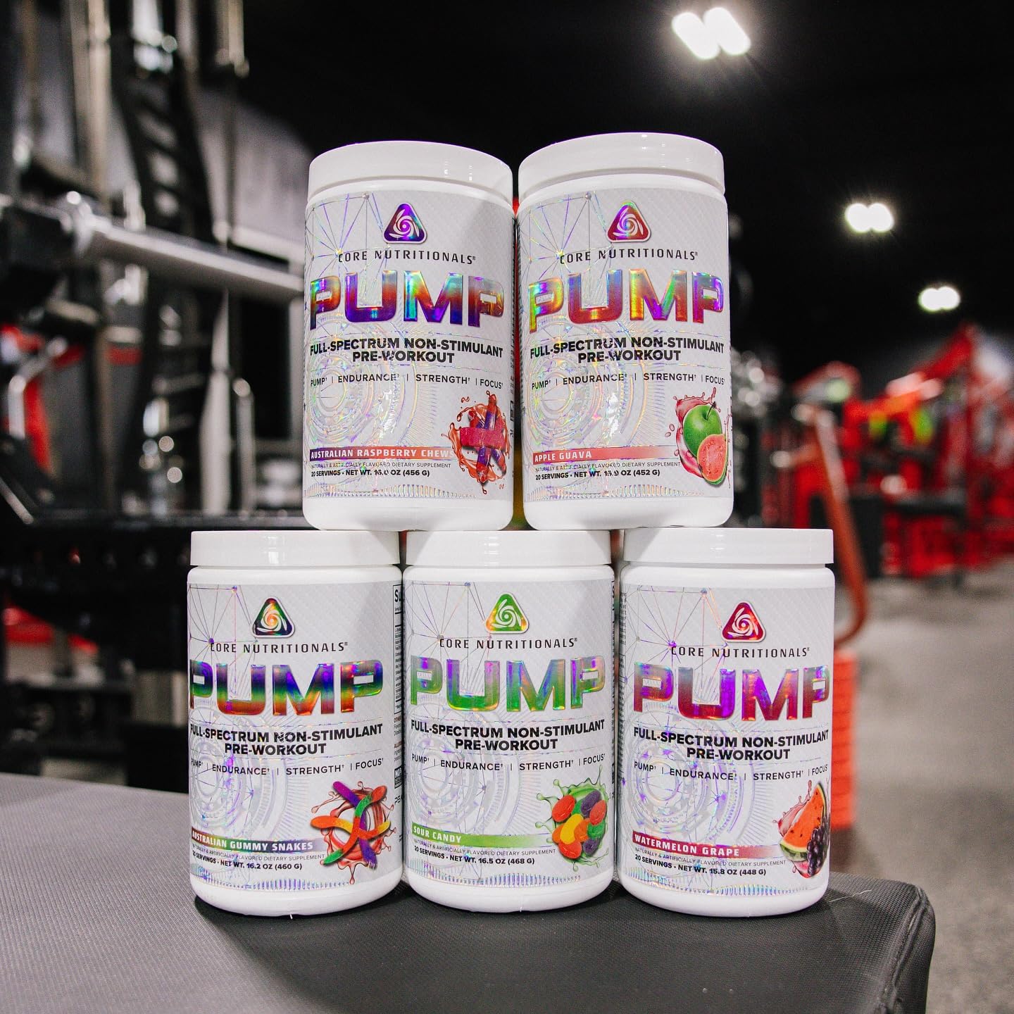 Core Nutritionals Pump Full-Spectrum Non-Stimulant Pre-Workout, with N03T Nitrate, Peak02, Alpha GPC, for Maximum Pump, Strength, and Performance Powder 16 Servings