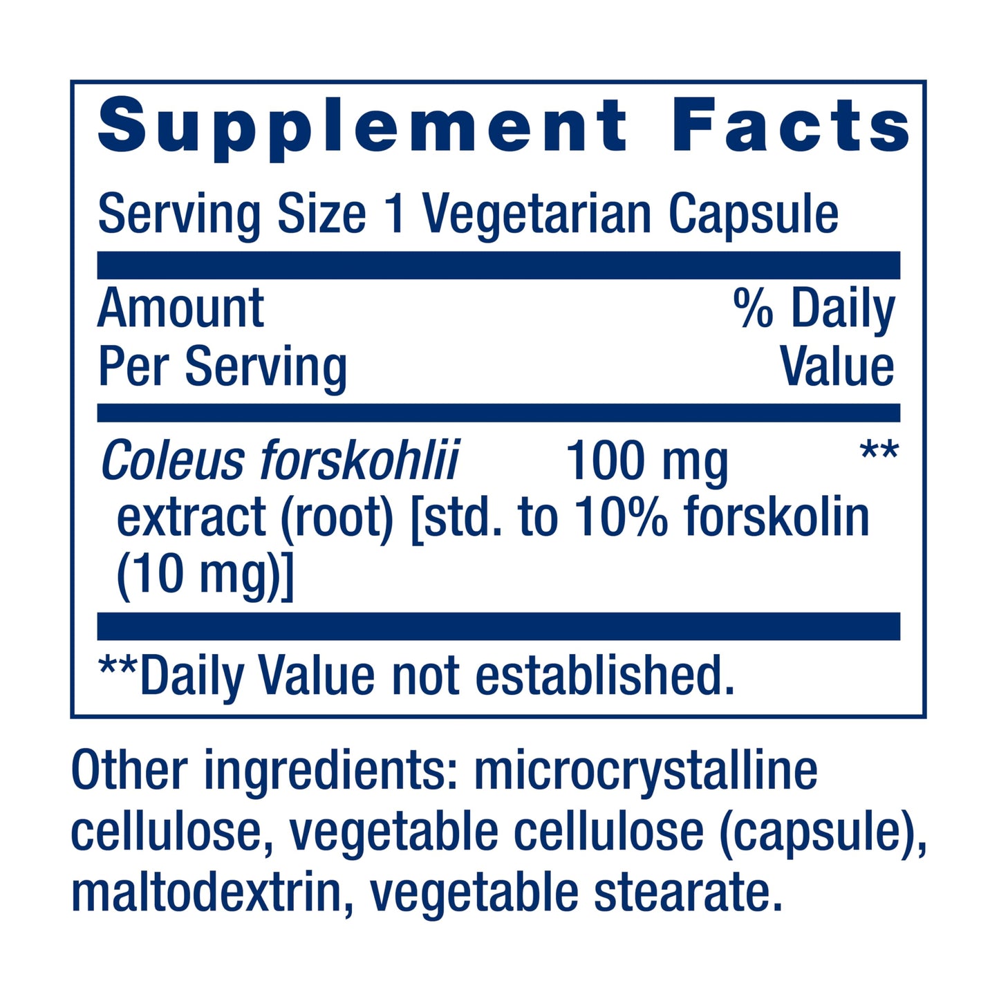 Life Extension Forskolin (Coleus forskohlii) Cellular Energy Health Support Supplement, 10 mg, standardized Extract, 60 Capsules