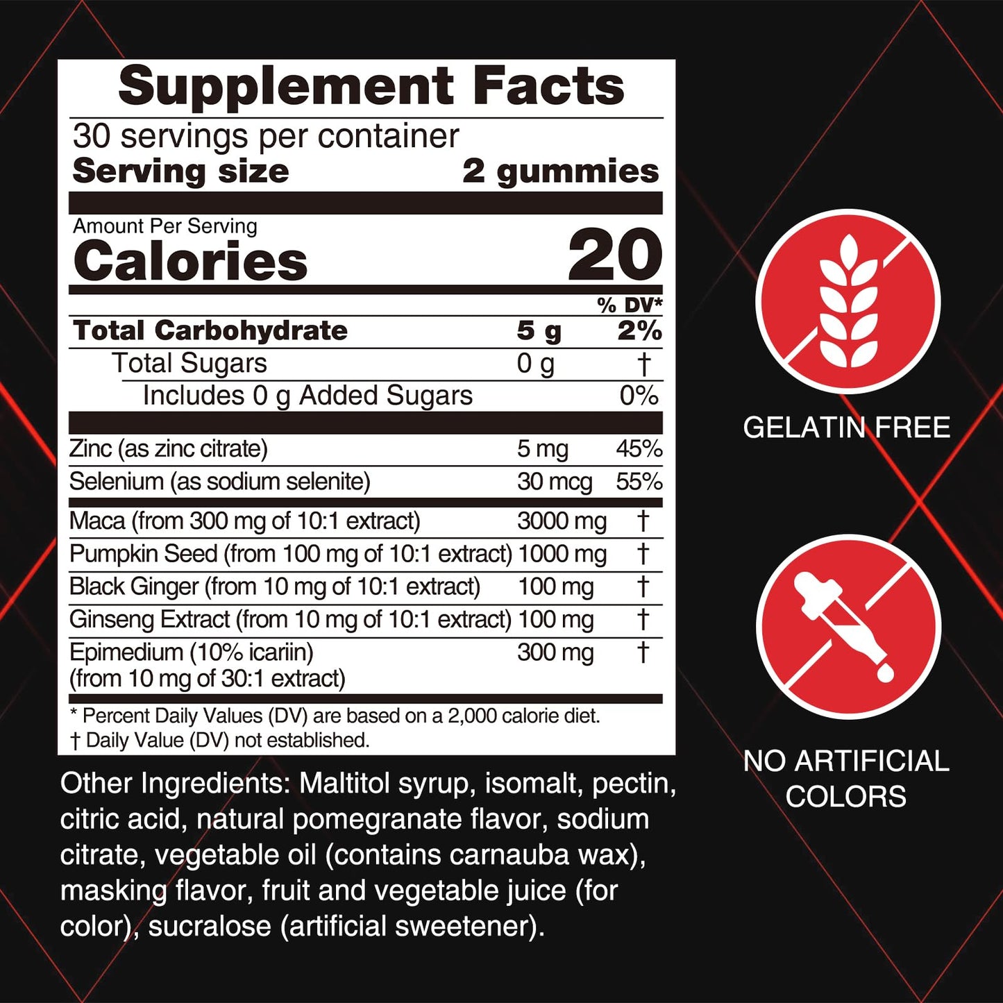 careleaf Men's Energy Gummies 60 Gummies