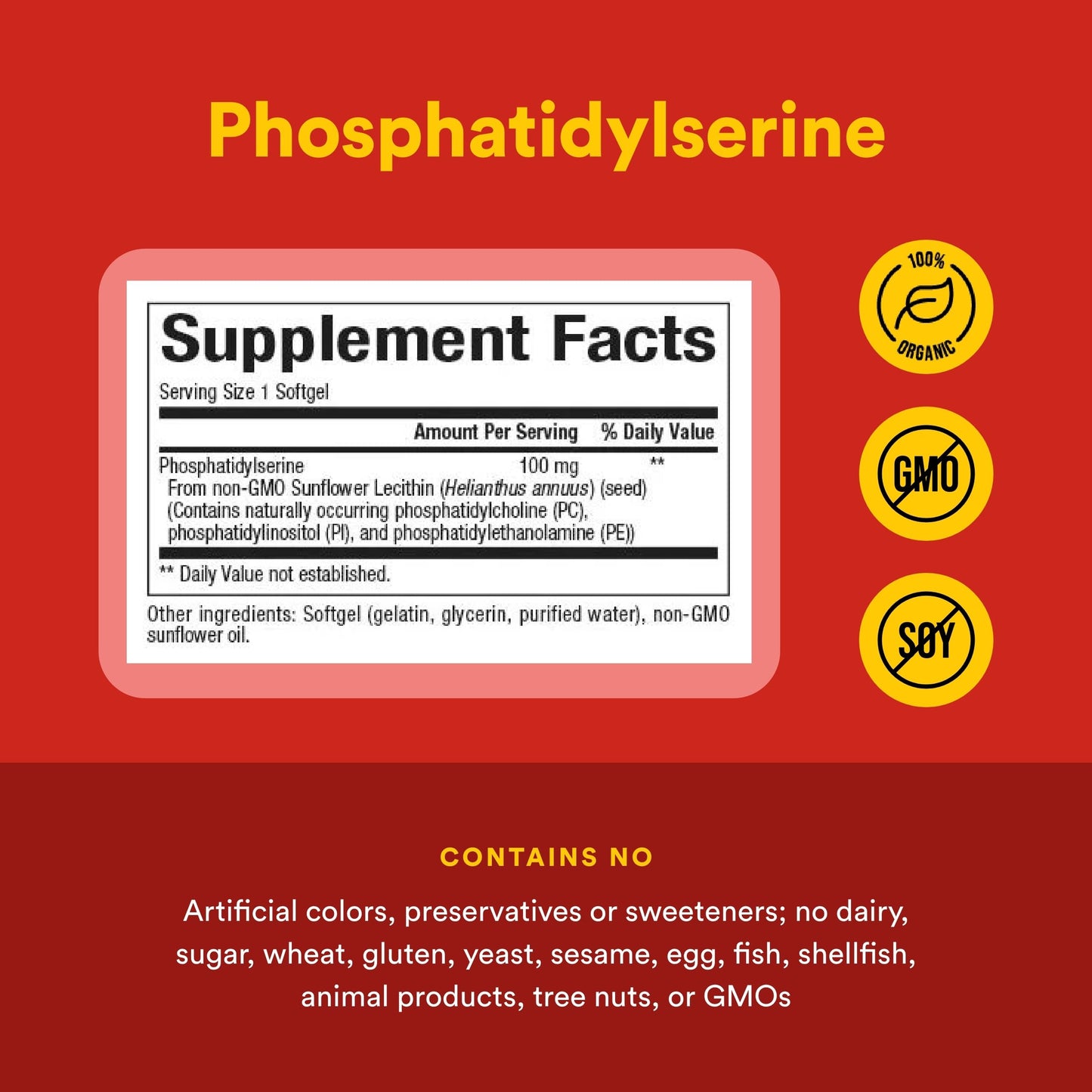Natural Factors Phosphatidylserine Softgels 30 Count