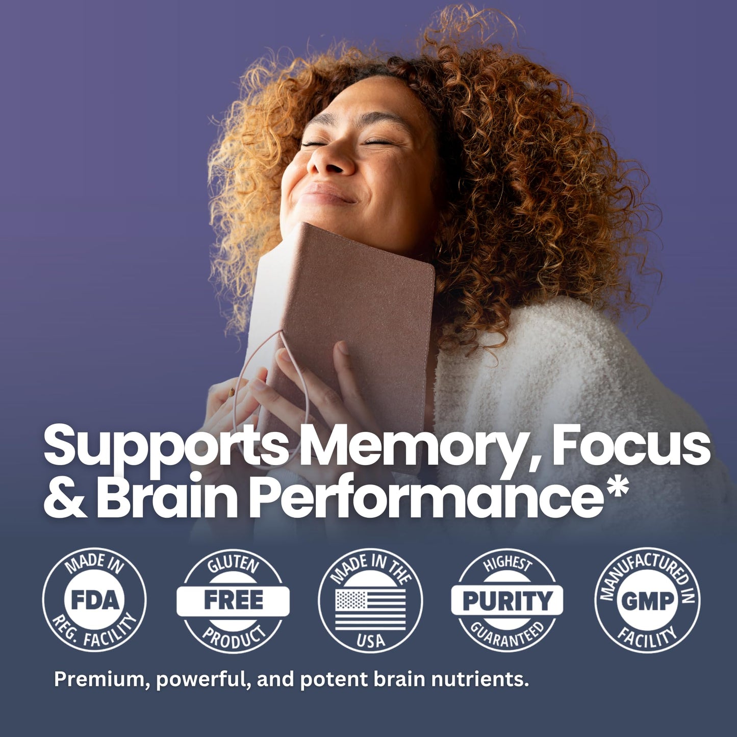 Layer Origin Brain Performance with HMO 3'SL, 6'SL Brain Prebiotics, Phosphatidylserine for Memory, Focus & Clarity Capsule, 60 Count