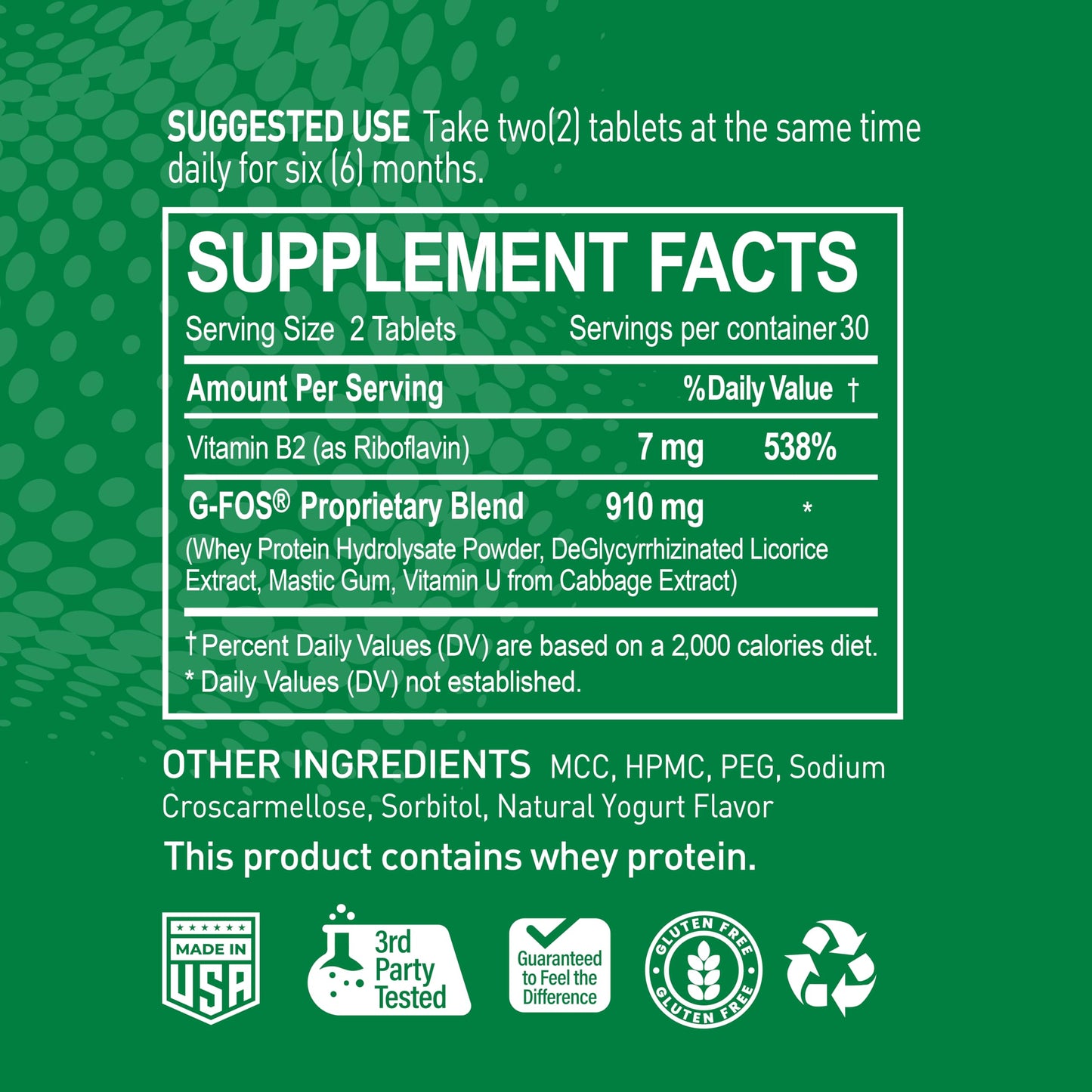 NATURION H. Pylori Support Tablet, 60 Count