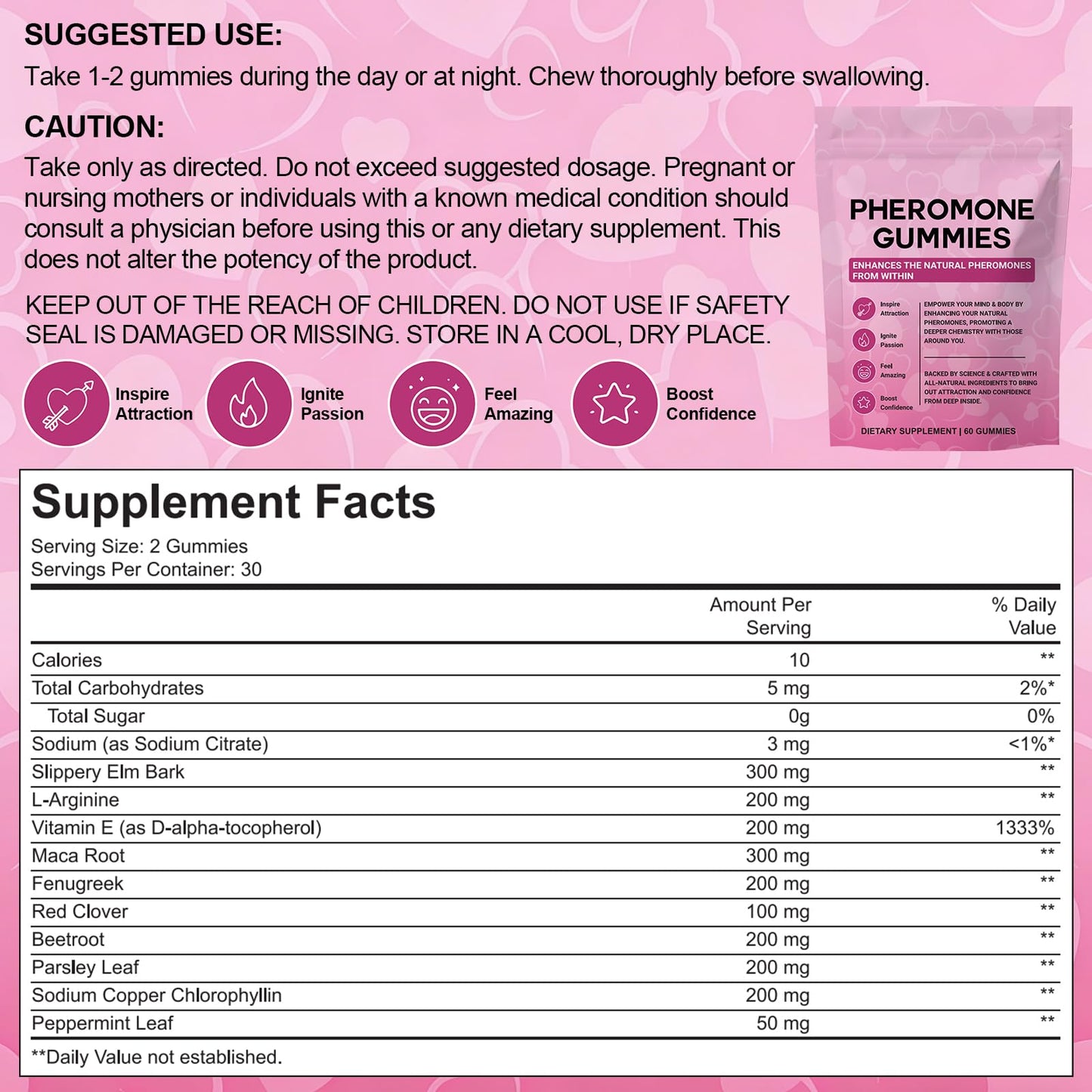 Iyrtss Pheromone Gummies for Women, Feminine Balance Gummies, 60 Gummies