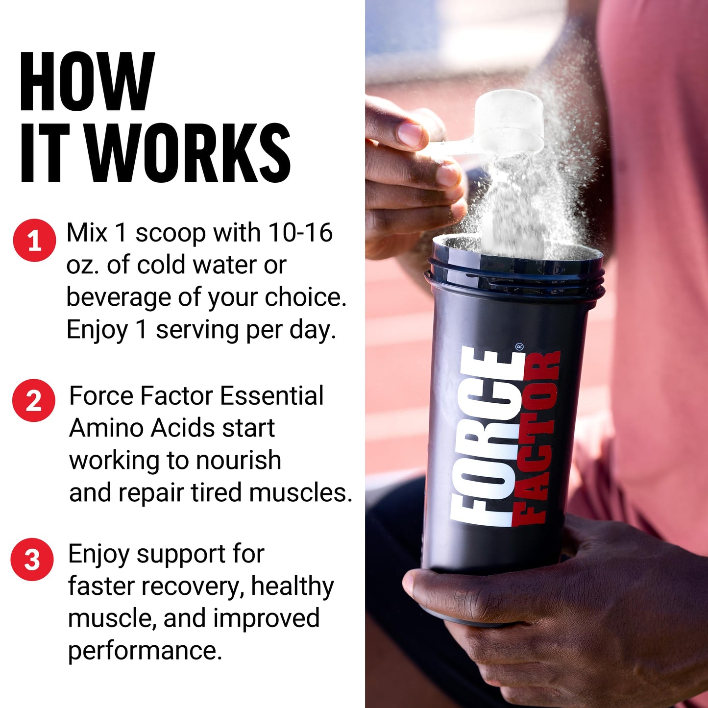 Force Factor Essential Amino Acids Powder, 32 Servings