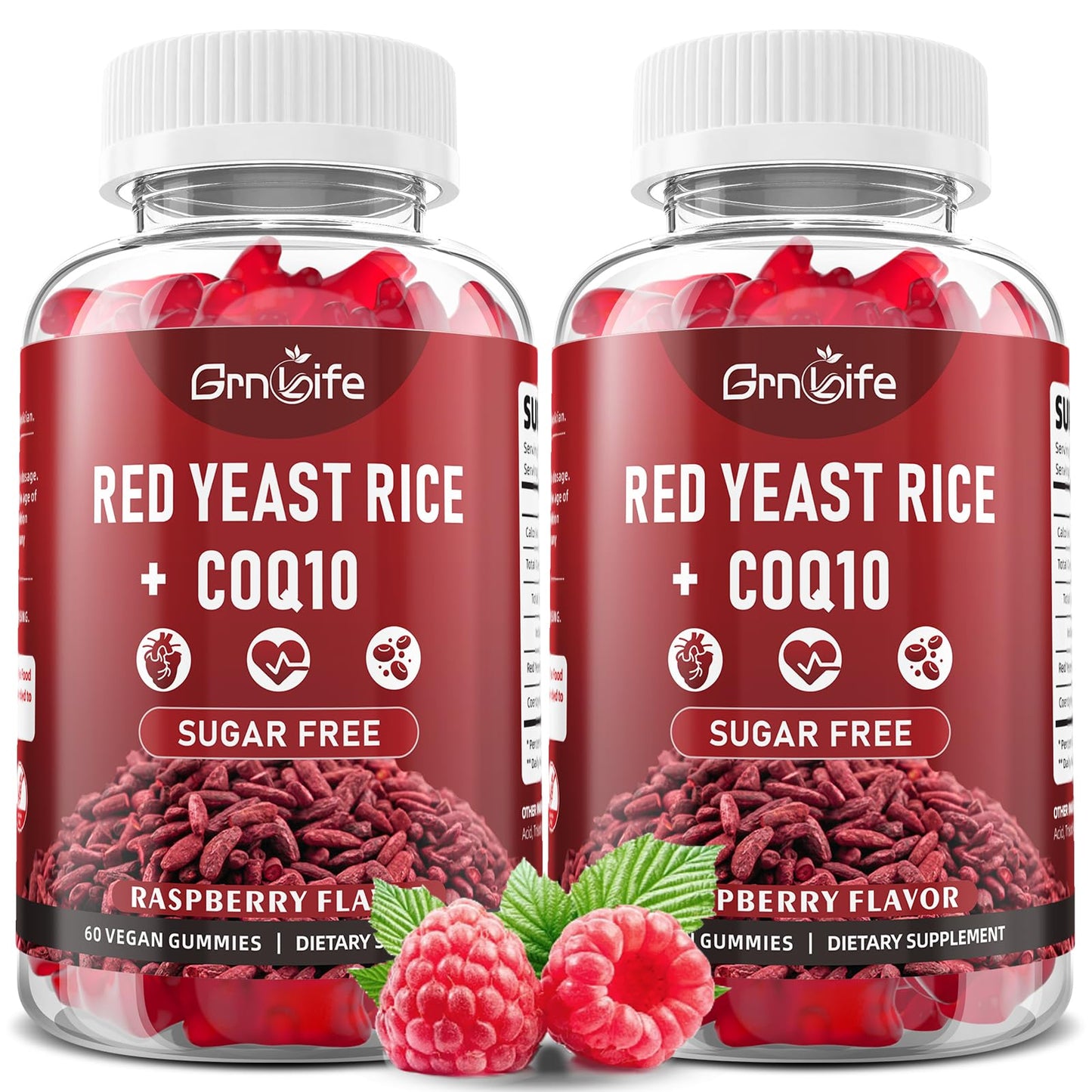 GrnLife Red Yeast Rice with CoQ10 Gummies 120 Count