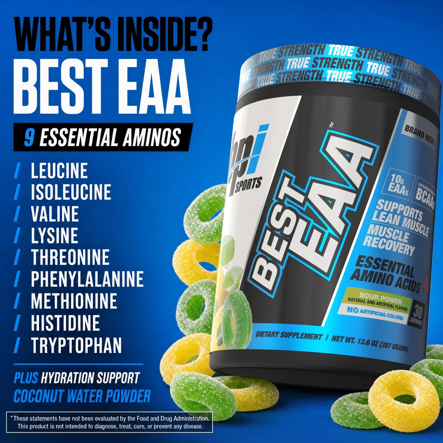BPI Sports Essential Amino Acids EAA Powder 13.6 oz