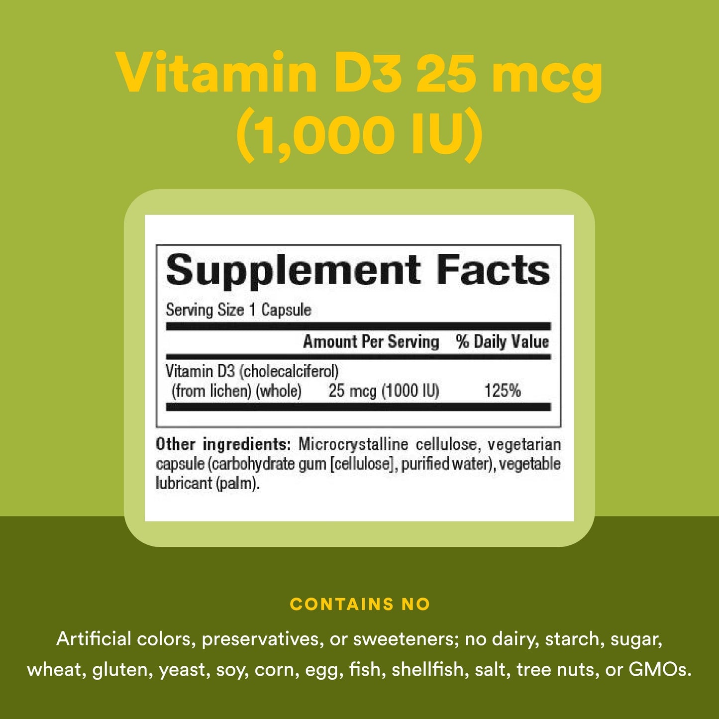Natural Factors Whole Earth & Sea Vitamin D3 Capsules, 90 Count