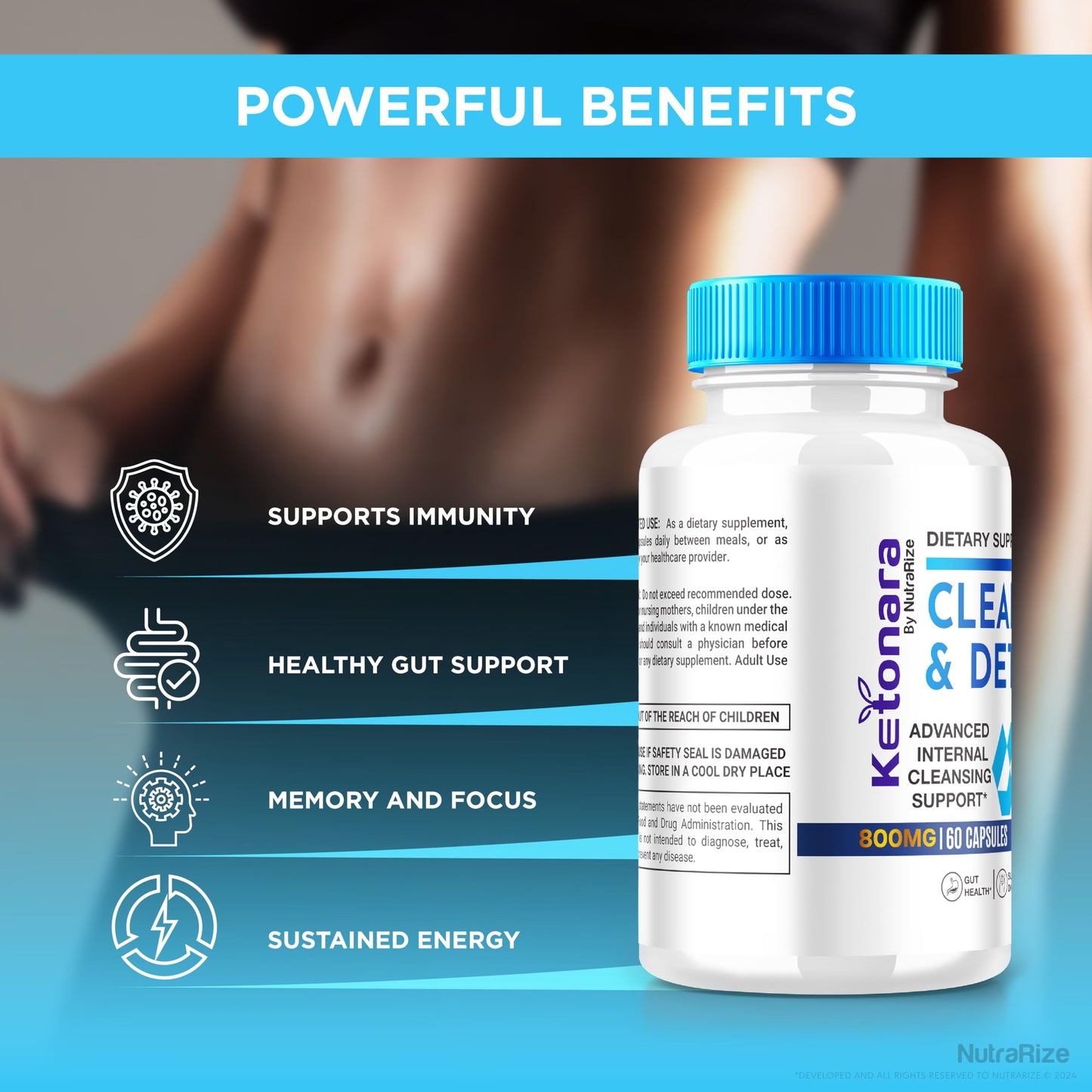 NutraRize Ketonara Capsules 60 Count