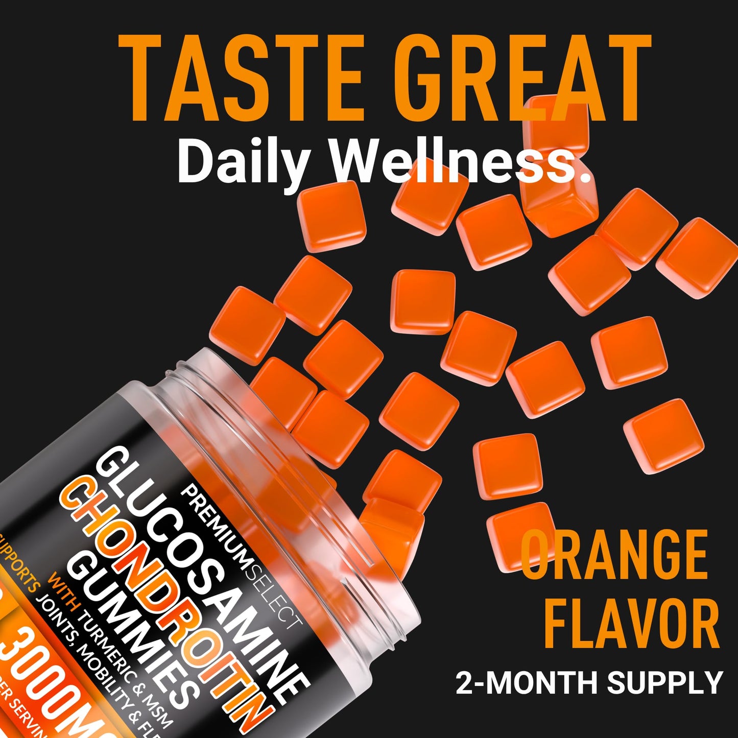 Premium Select Nutrition Glucosamine Chondroitin Gummies, 120 Gummies