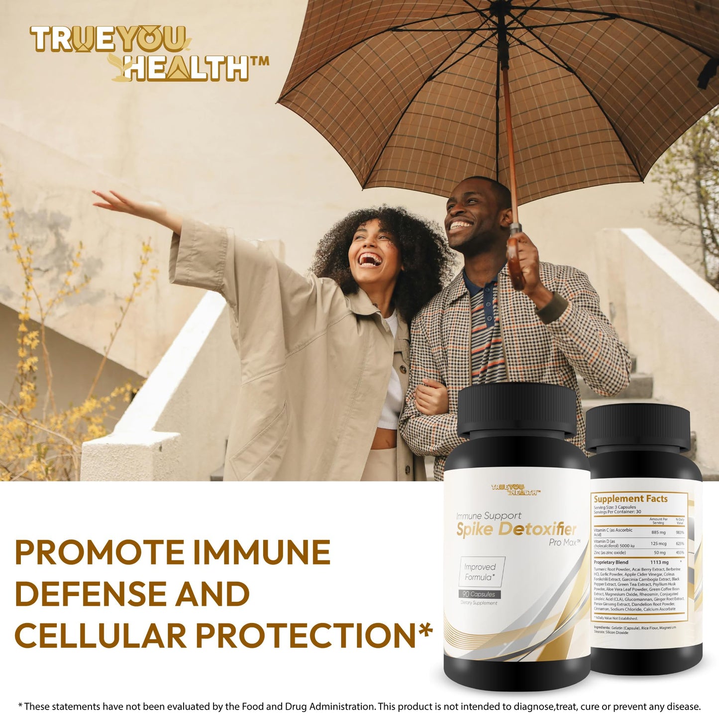 True You Health Immune Support Spike Detoxifier Pro Max 90 Capsules