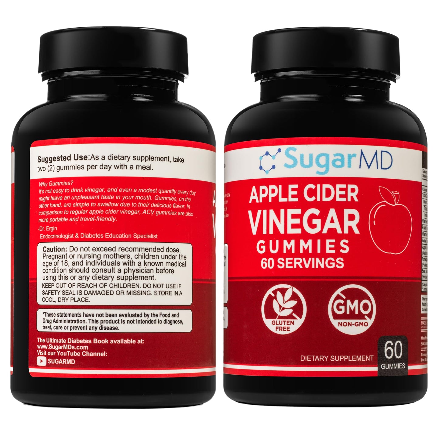 SugarMD Apple Cider Vinegar Gummies 60 Count