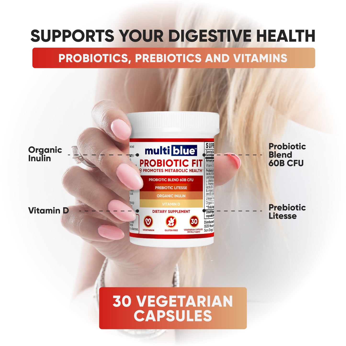 MultiBlue Probiotic Fit Capsule 30 Count