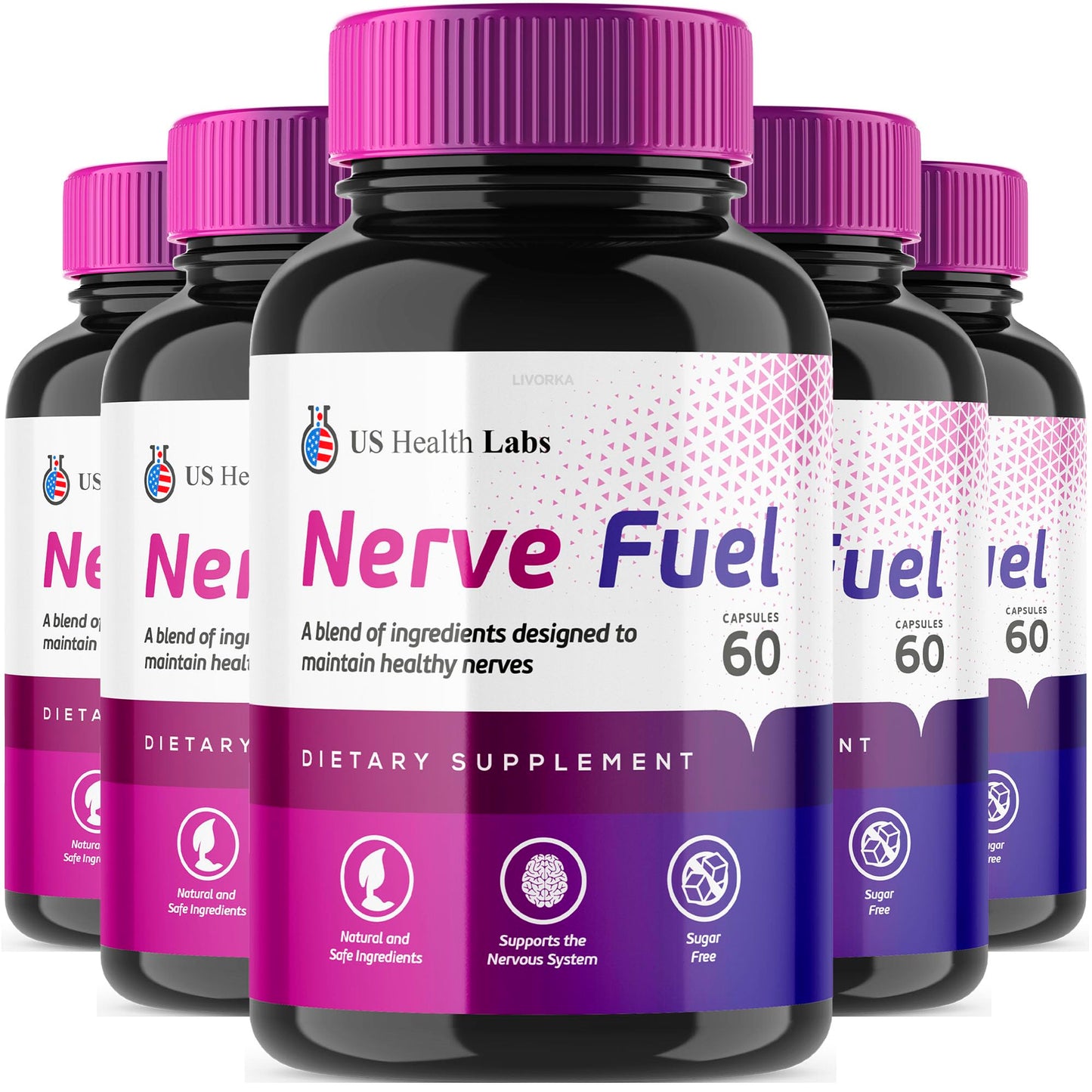 LIVORKA Nerve Fuel Capsules, 300 Capsules