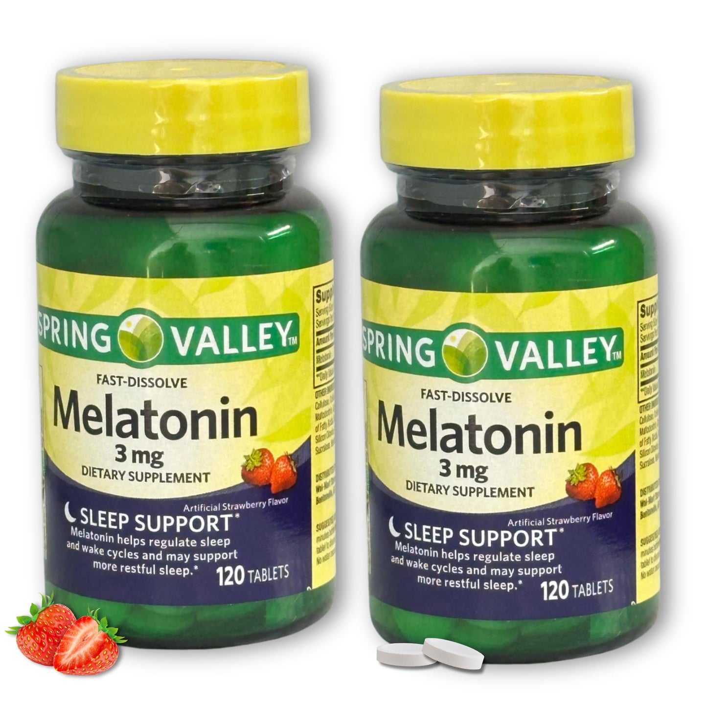 Fusion Shop Store Melatonin 3mg Fast Dissolve 120 Tablets