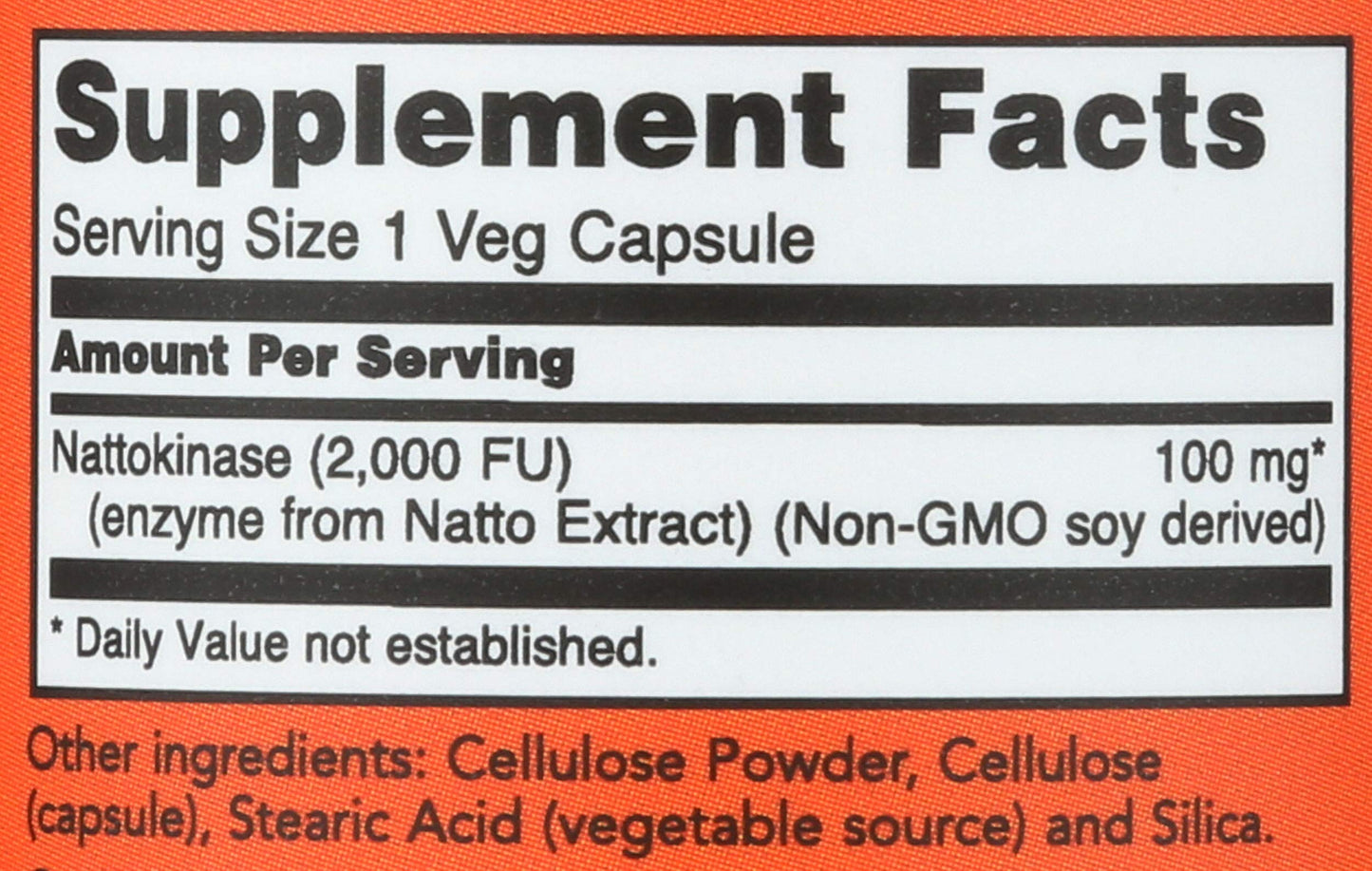 NOW Foods Nattokinase 100mg Capsules 60