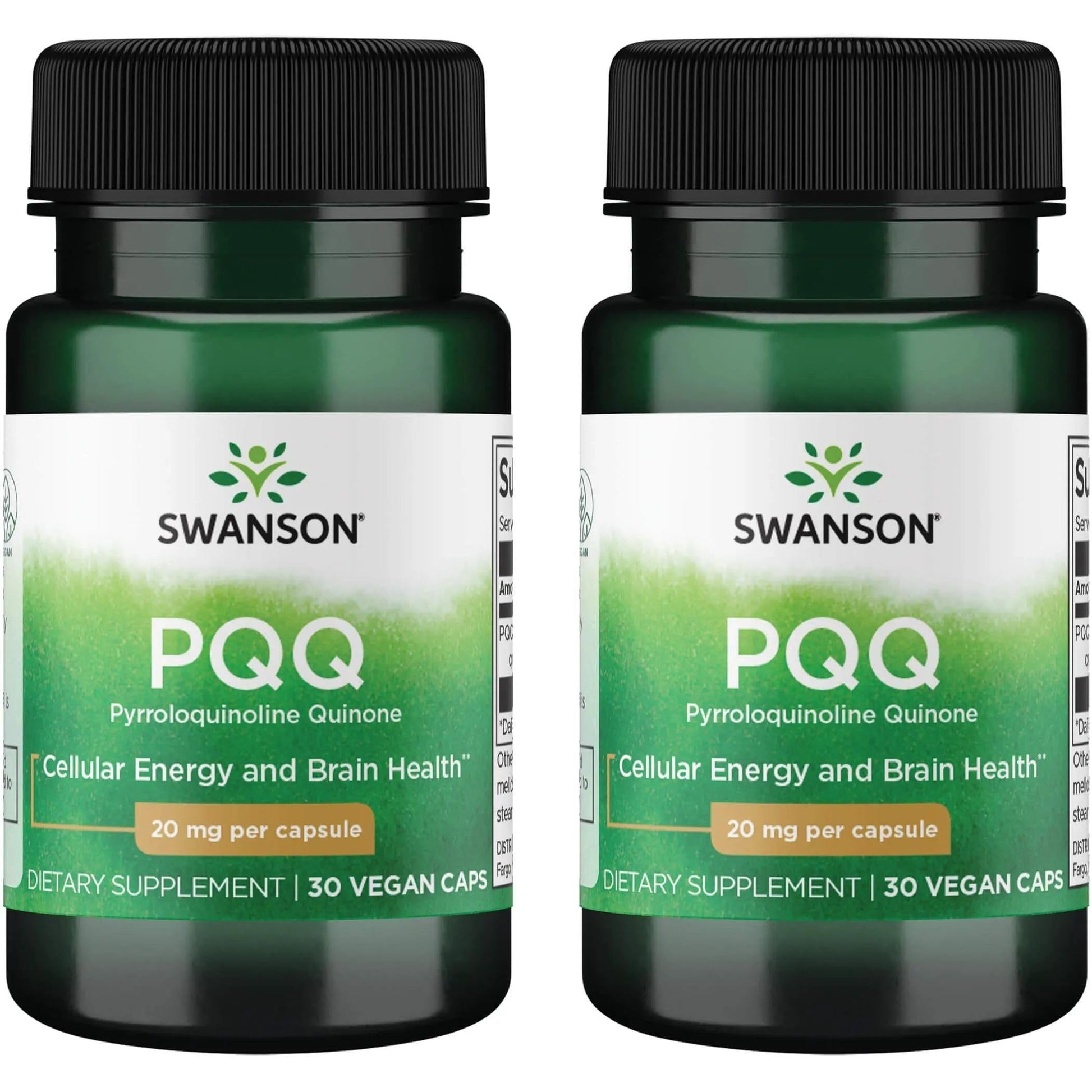 Swanson Ultra PQQ Pyrroloquinoline Quinone 20 mg Vegan Capsules, 60 Count