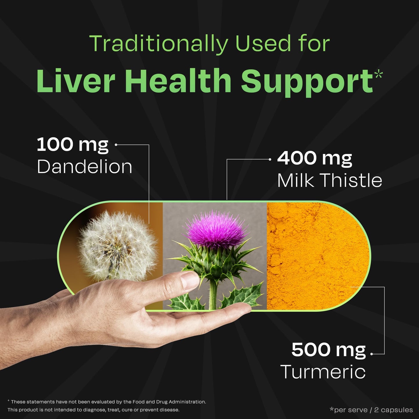 Auric Herbal Liver Support Supplement 180 Capsules