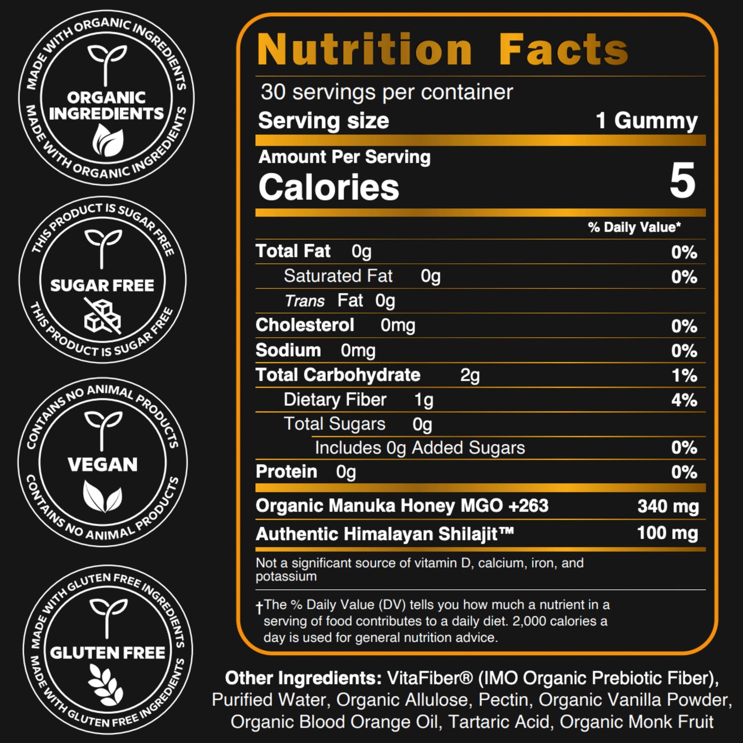 NutroTonic LLC Organic Shilajit 60 Gummies