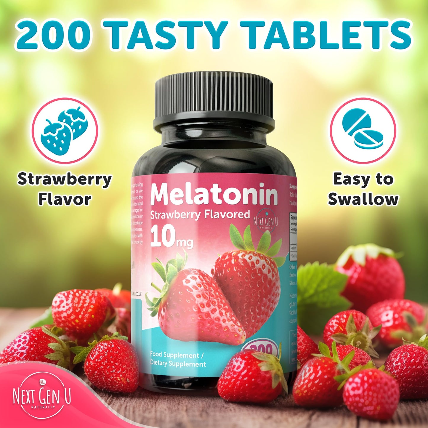 NGU Next Gen U Melatonin Tablets 200