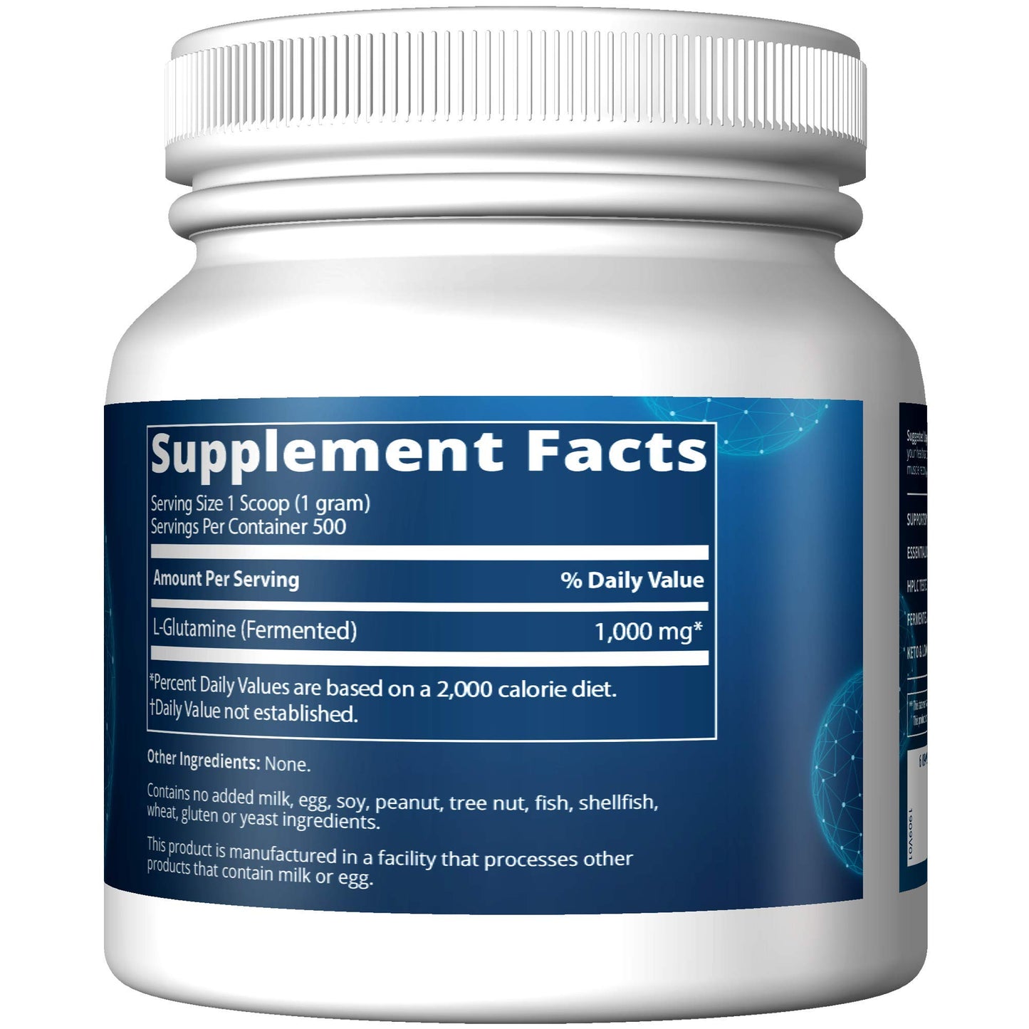 MRM L-Glutamine 500 Powder, 17.6 oz